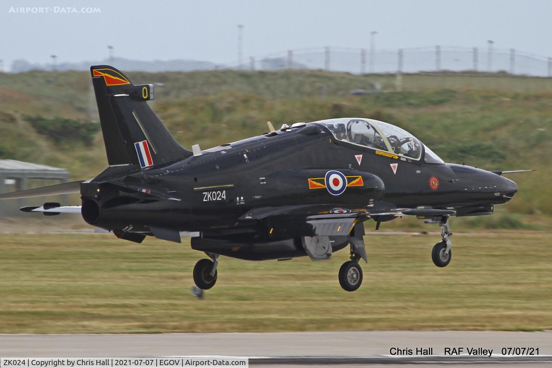 ZK024, 2009 British Aerospace Hawk T2 C/N RT015/1253, Raf Valley
