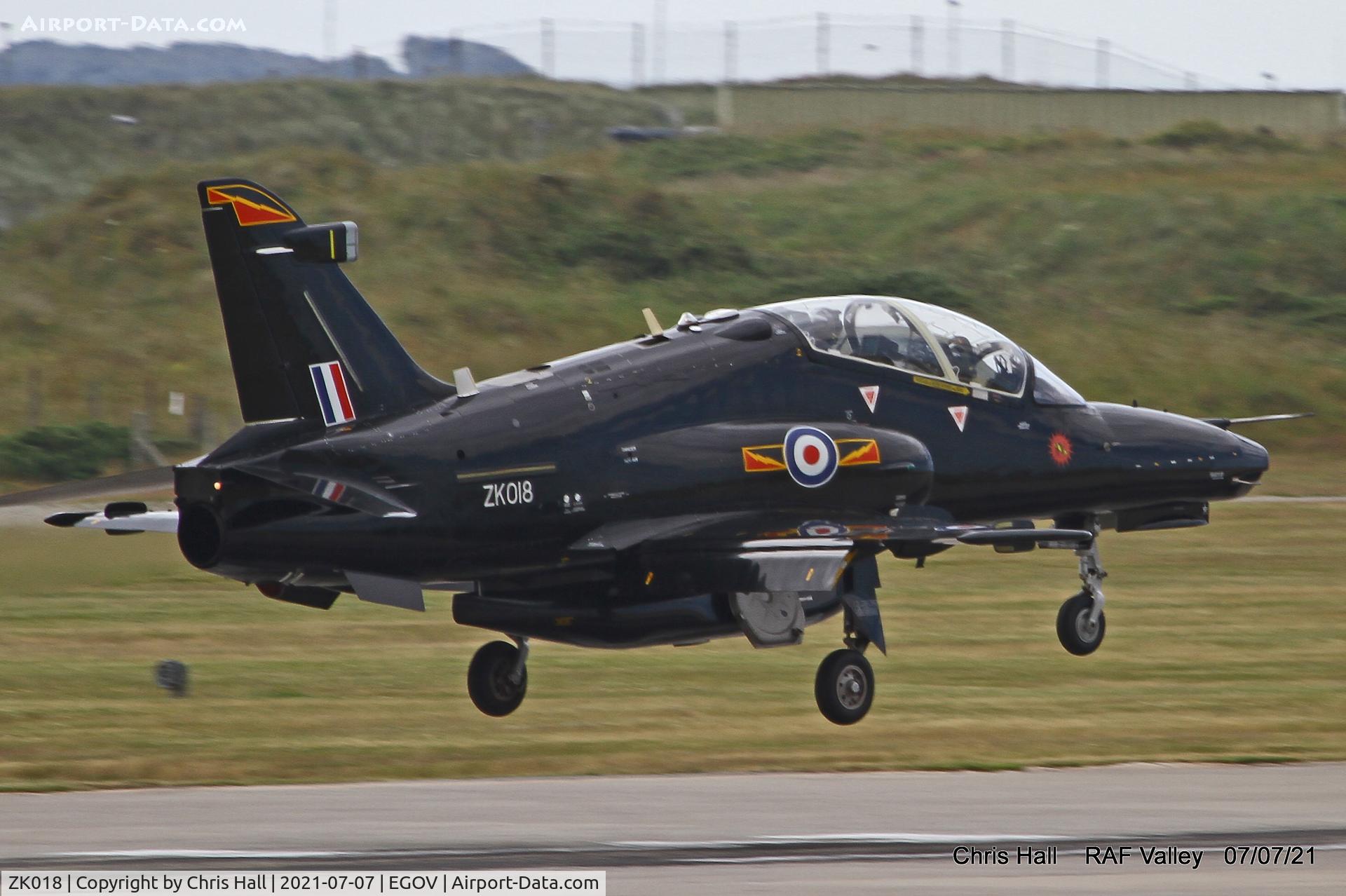 ZK018, 2008 British Aerospace Hawk T2 C/N RT009/1247, Raf Valley