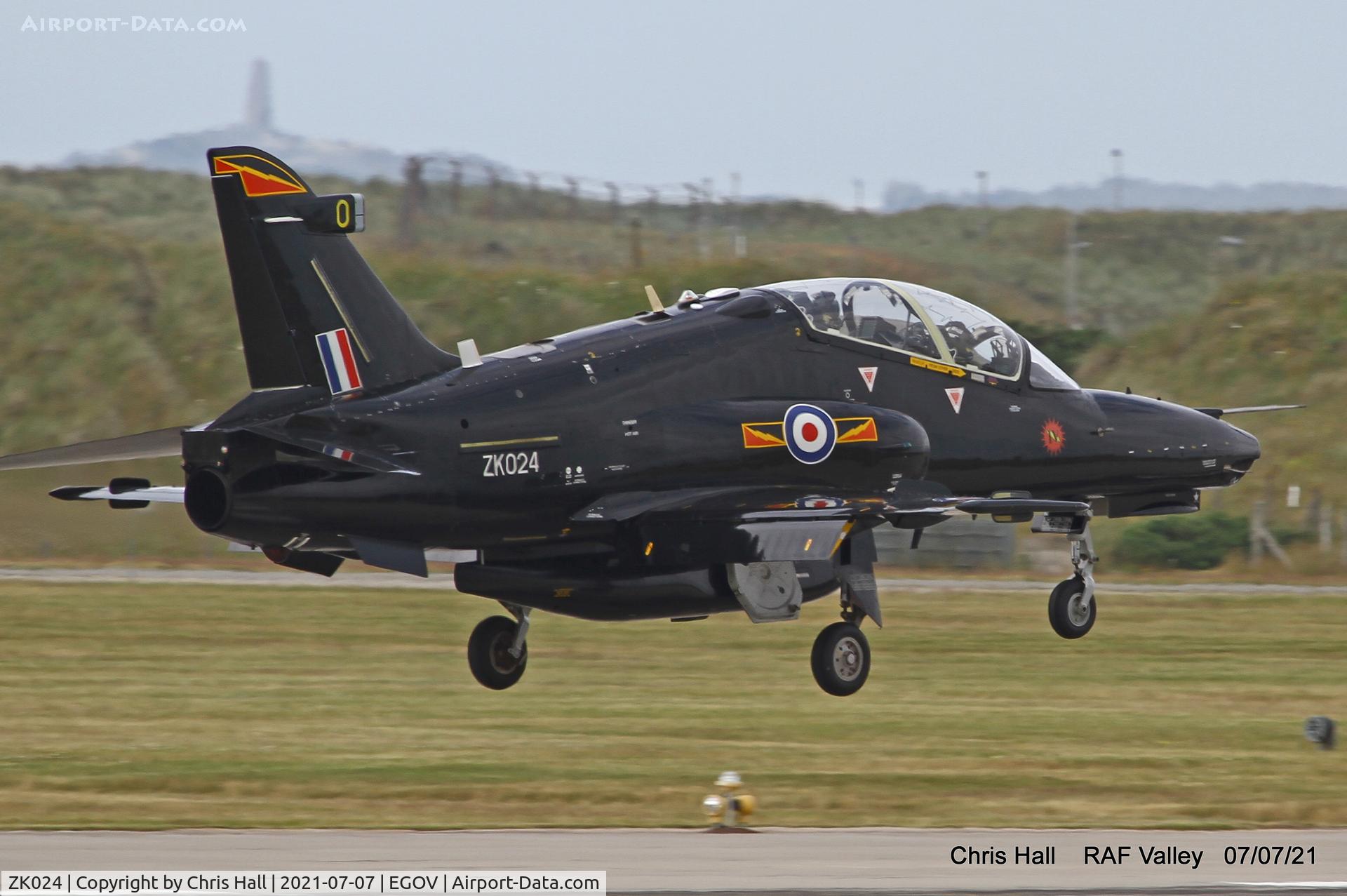 ZK024, 2009 British Aerospace Hawk T2 C/N RT015/1253, Raf Valley