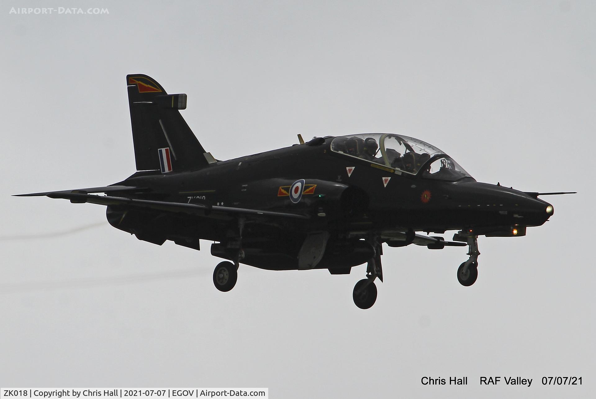 ZK018, 2008 British Aerospace Hawk T2 C/N RT009/1247, Raf Valley