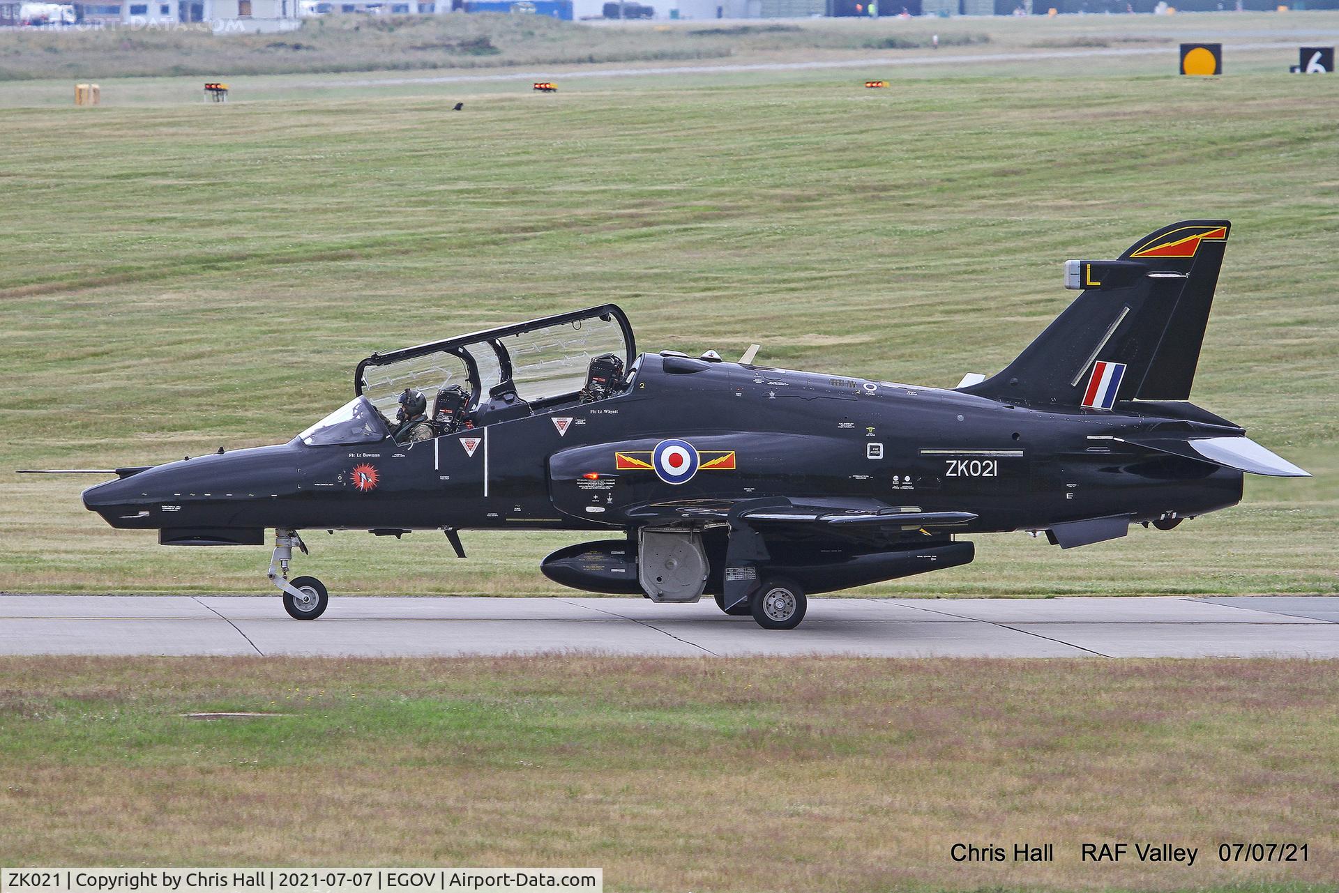 ZK021, 2009 BAe Systems Hawk T2 C/N RT012/1250, Raf Valley