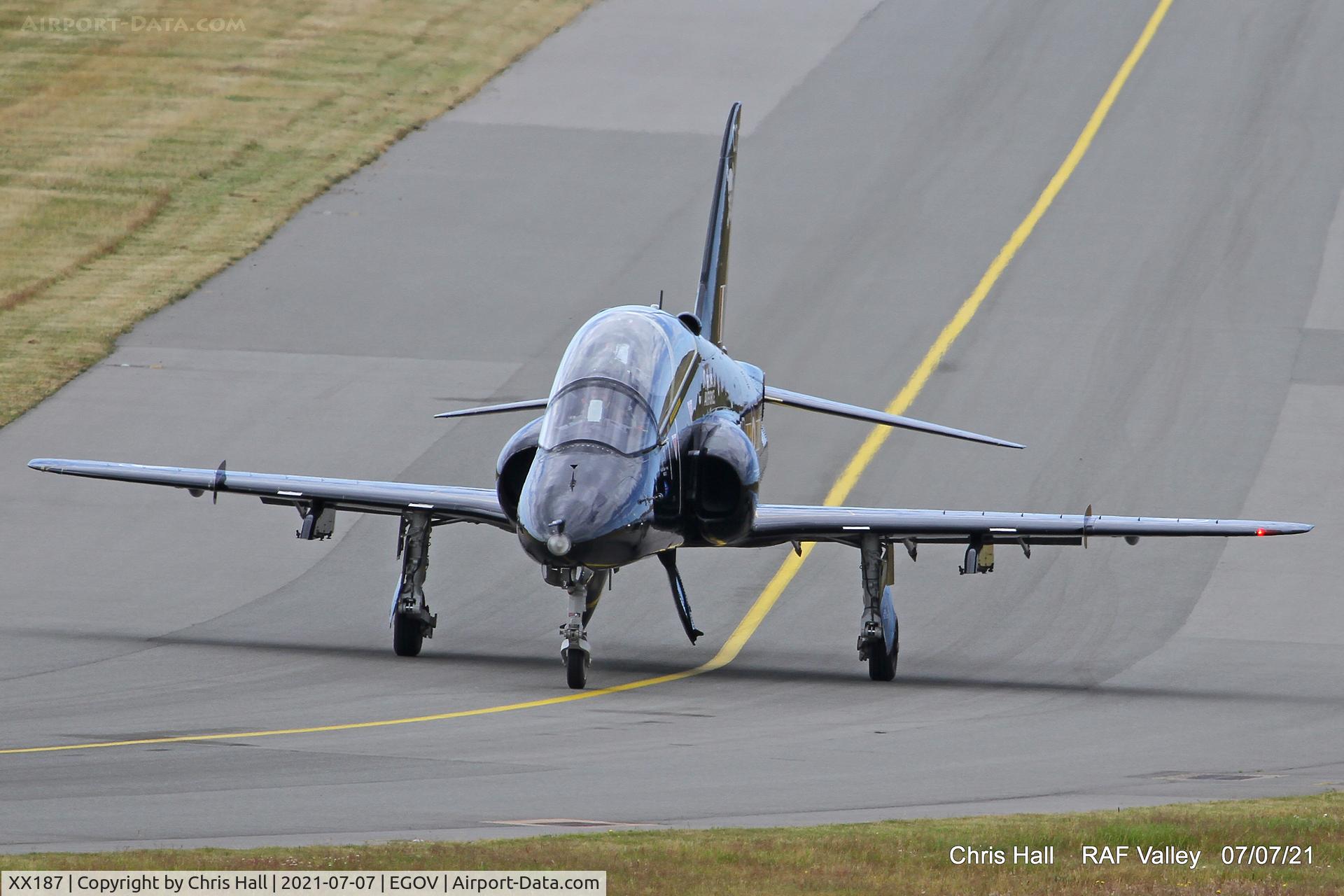 XX187, 1977 Hawker Siddeley Hawk T.1A C/N 034/312034, Raf Valley