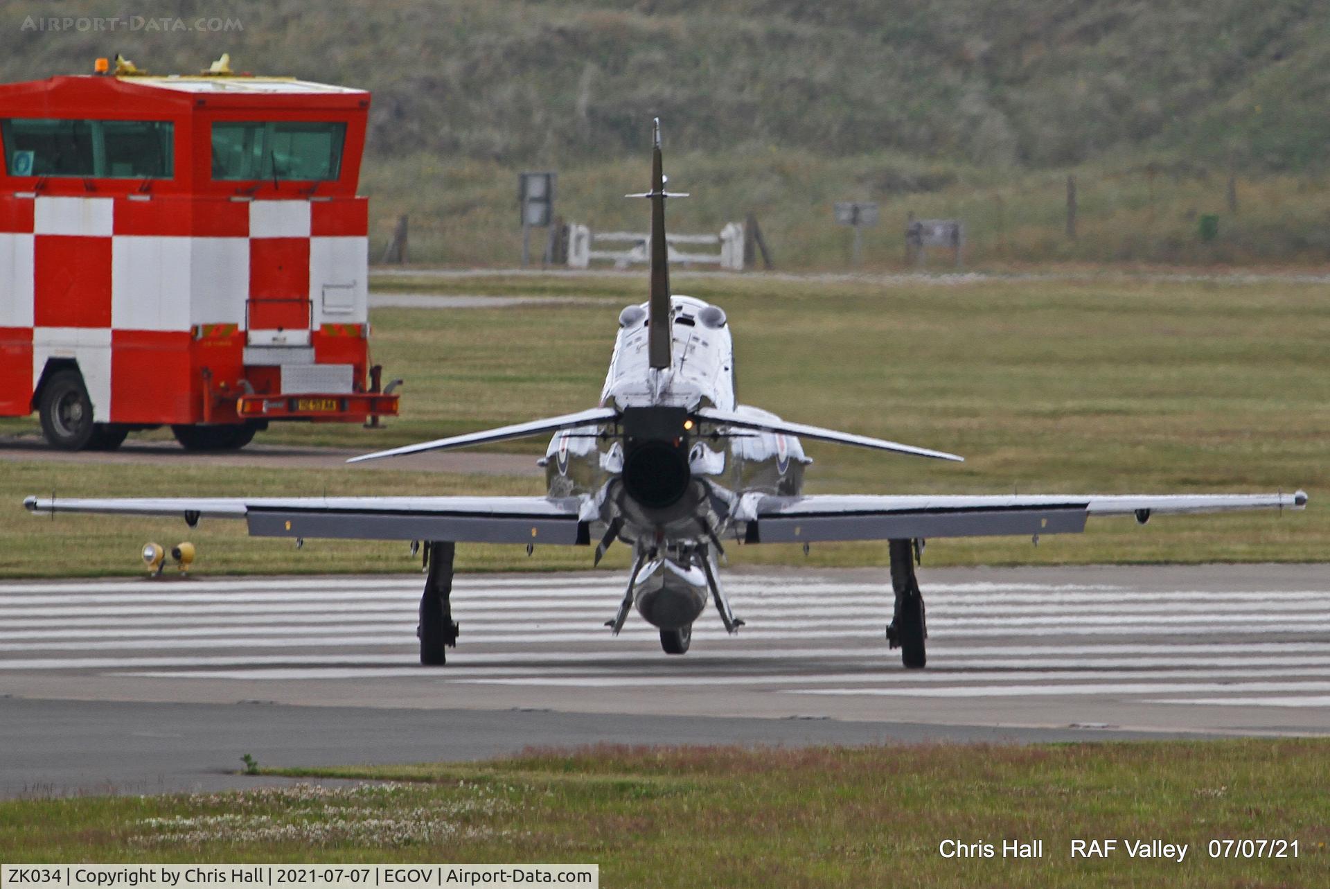ZK034, 2010 British Aerospace Hawk T2 C/N RT025/1263, Raf Valley