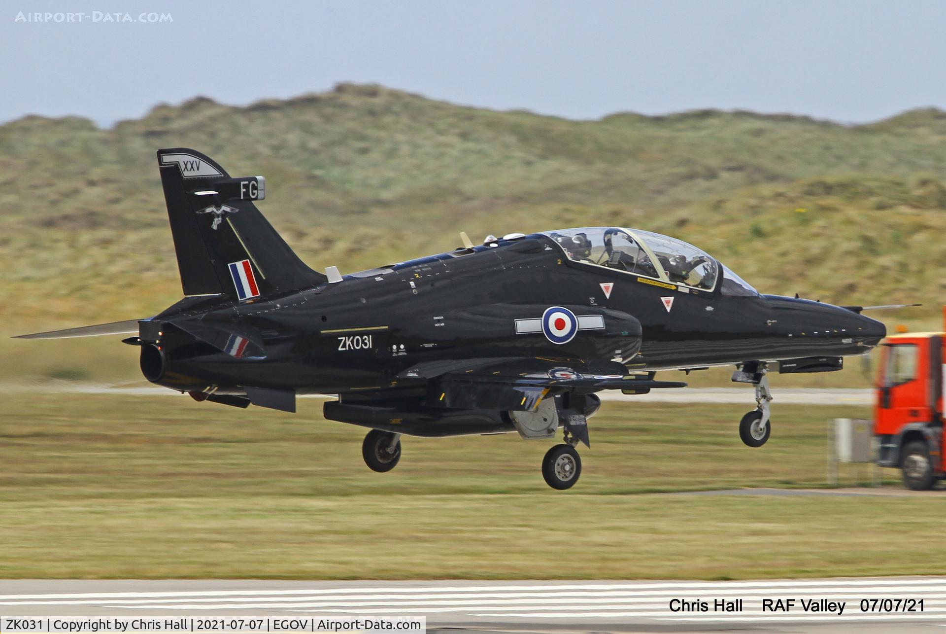 ZK031, 2009 British Aerospace Hawk T2 C/N RT022/1260, Raf Valley