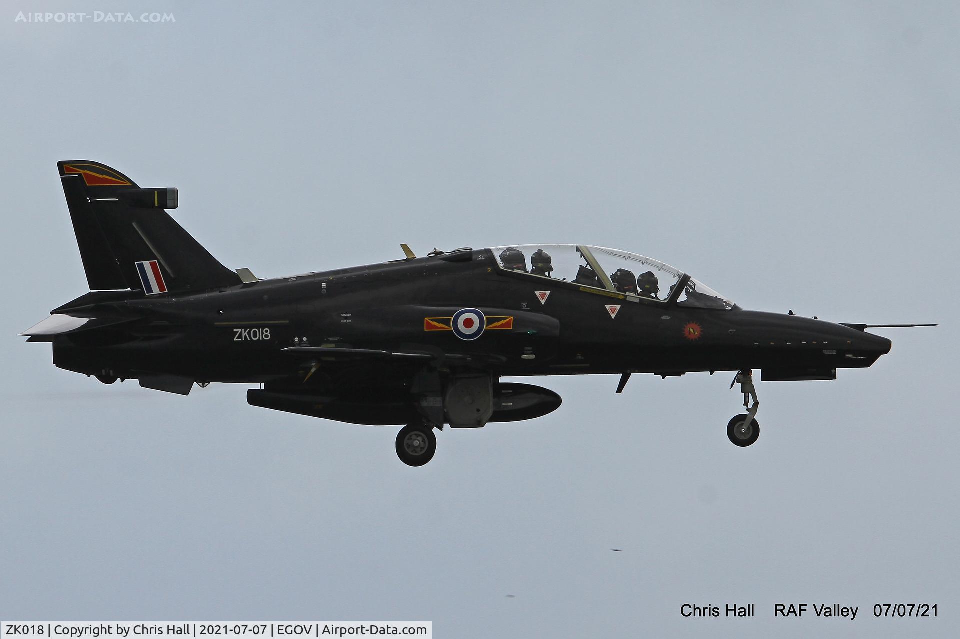 ZK018, 2008 British Aerospace Hawk T2 C/N RT009/1247, Raf Valley
