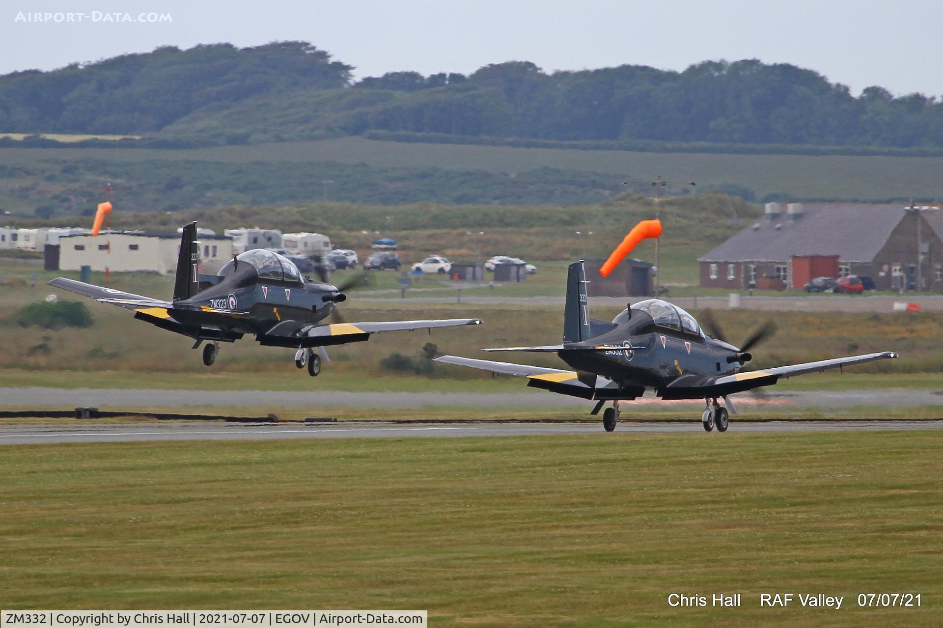 ZM332, 2018 Beechcraft T-6C Texan T.1 C/N PM-130, Raf Valley