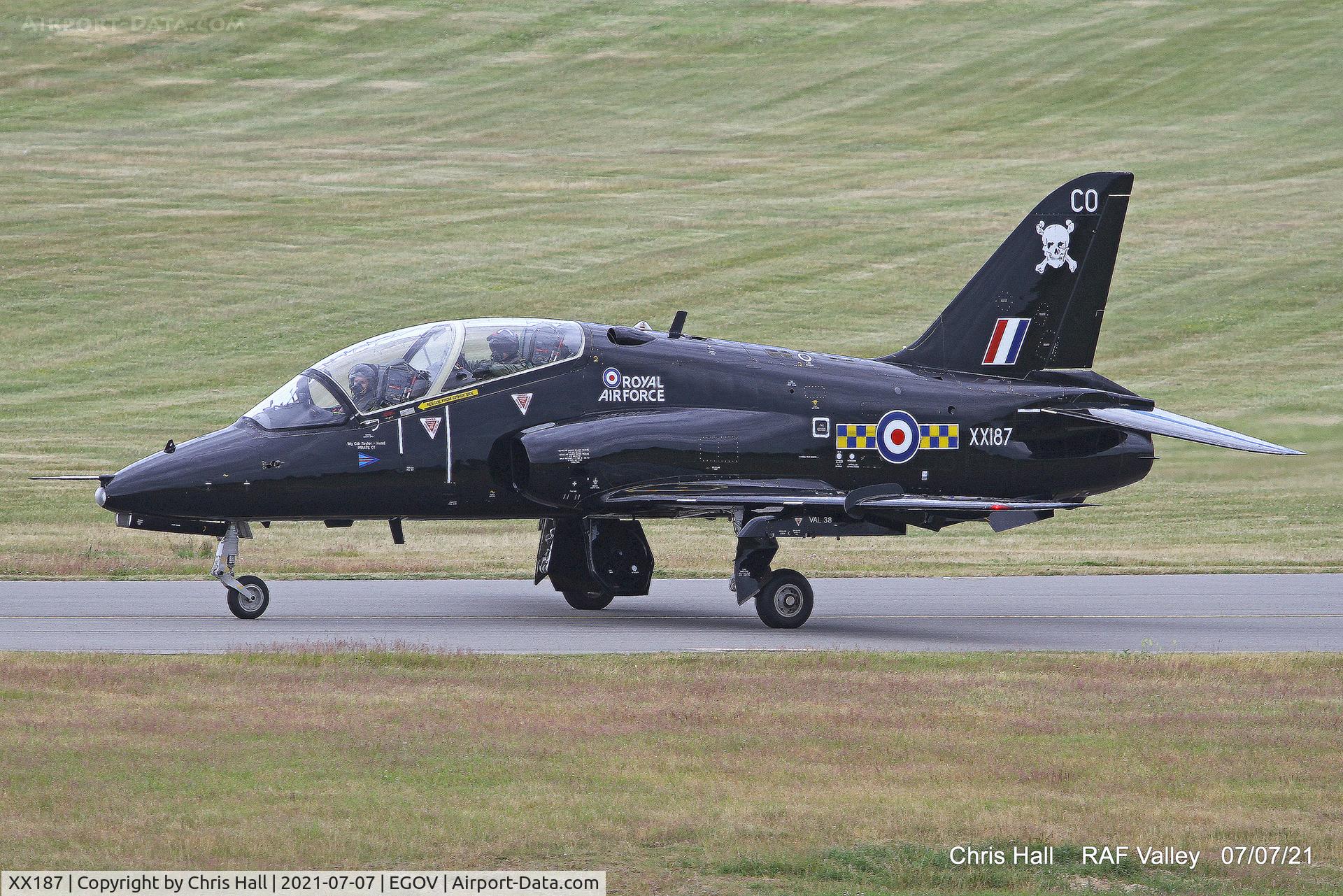 XX187, 1977 Hawker Siddeley Hawk T.1A C/N 034/312034, Raf Valley