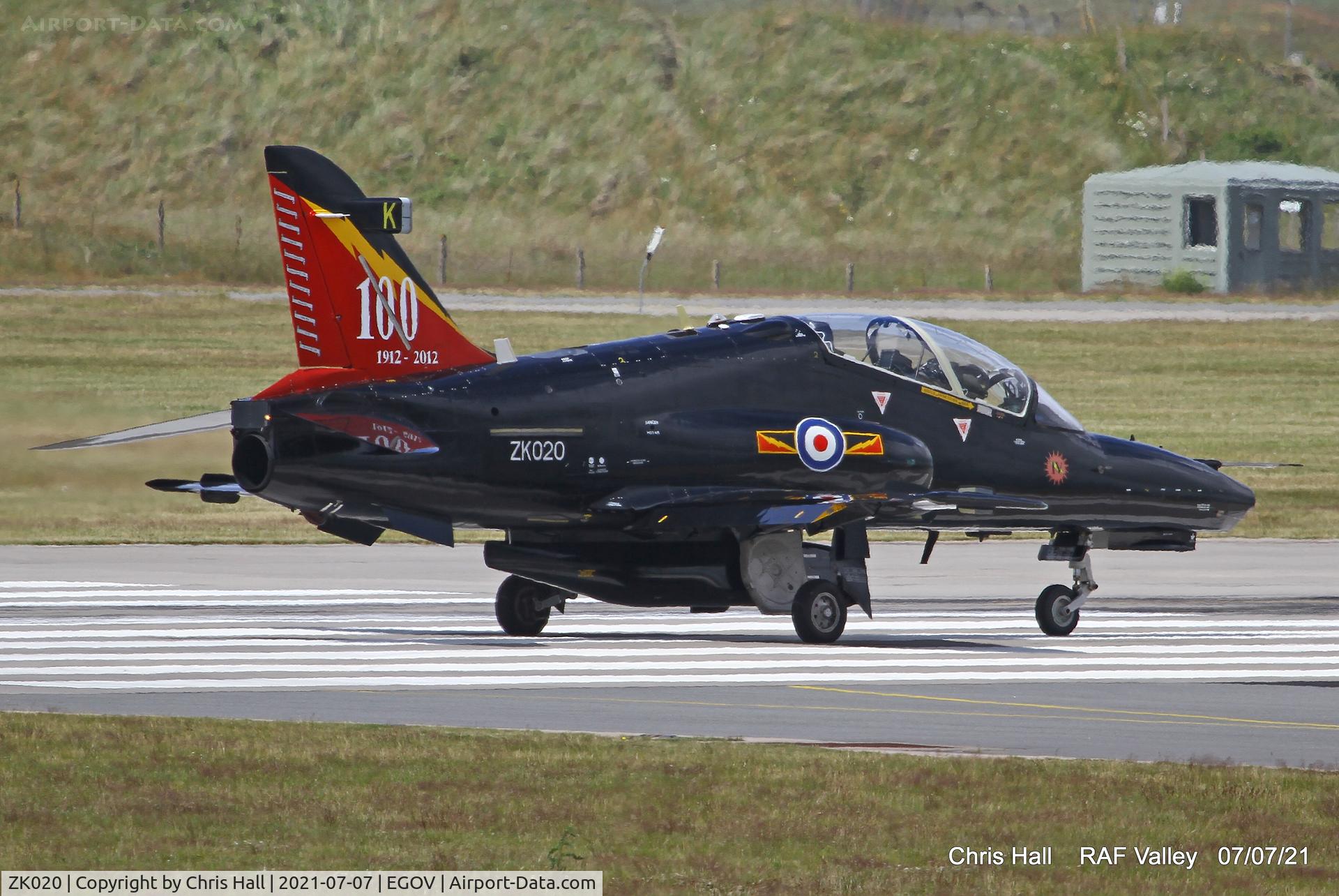 ZK020, 2009 British Aerospace Hawk T2 C/N RT011/1249, Raf Valley