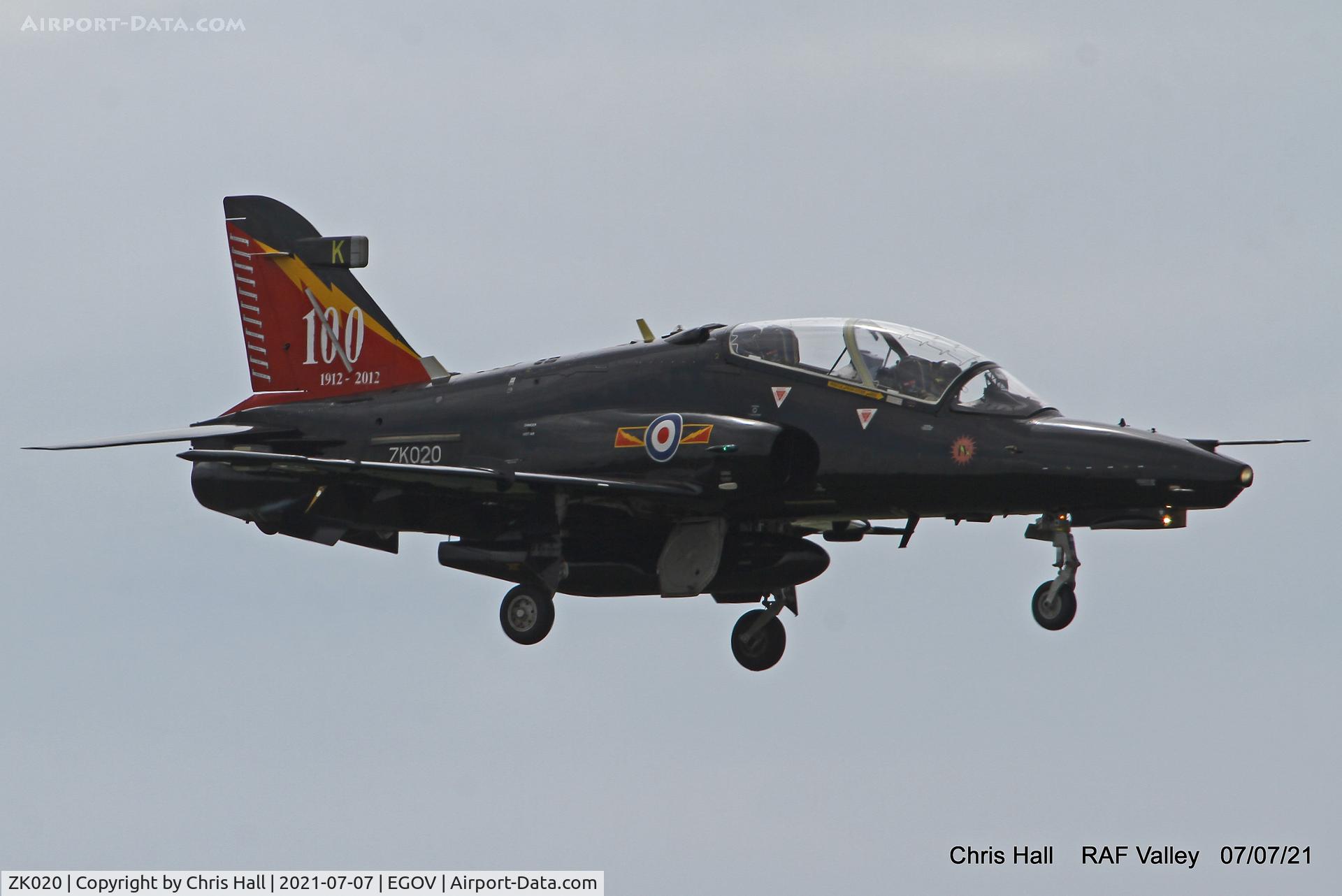 ZK020, 2009 British Aerospace Hawk T2 C/N RT011/1249, Raf Valley