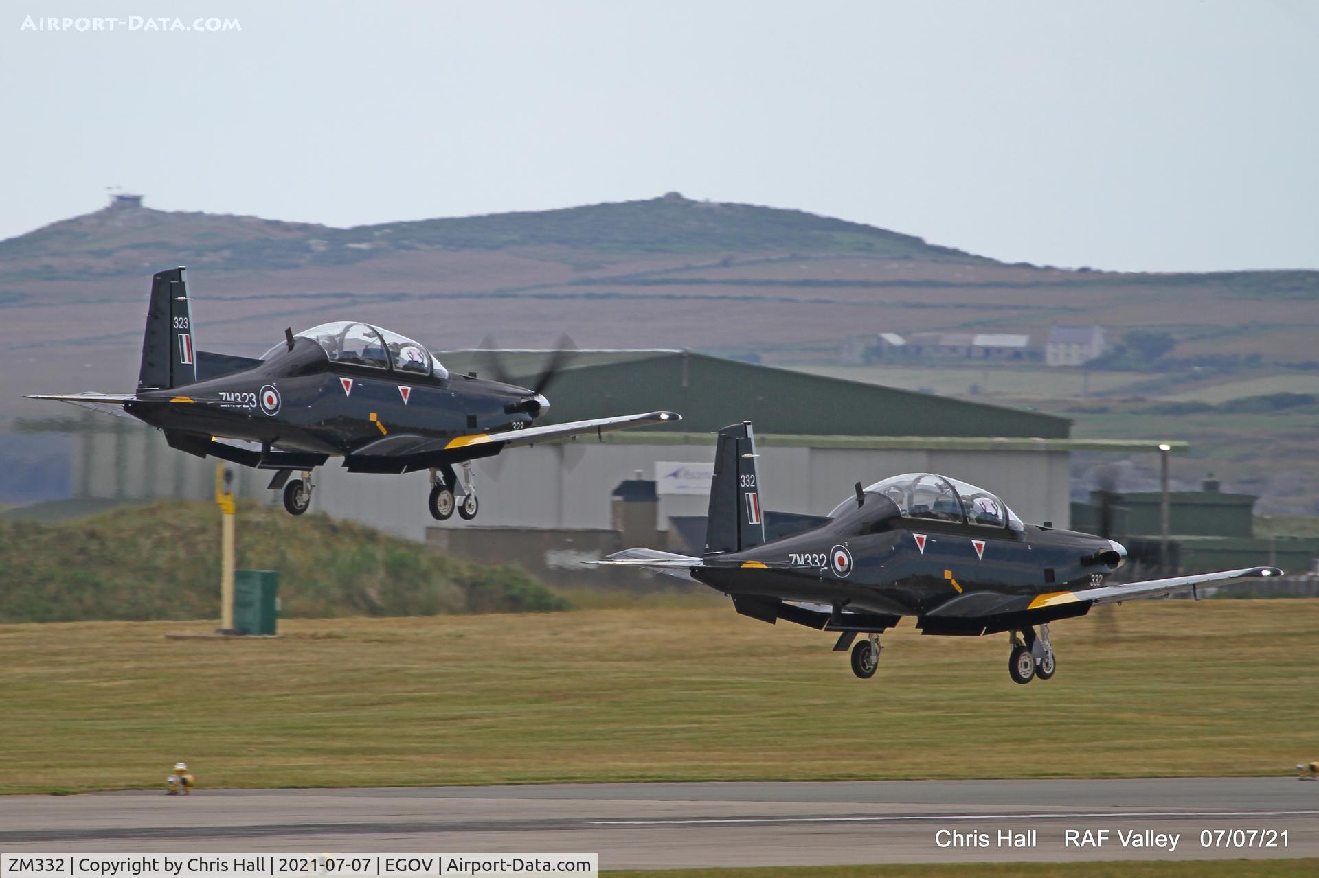 ZM332, 2018 Beechcraft T-6C Texan T.1 C/N PM-130, Raf Valley