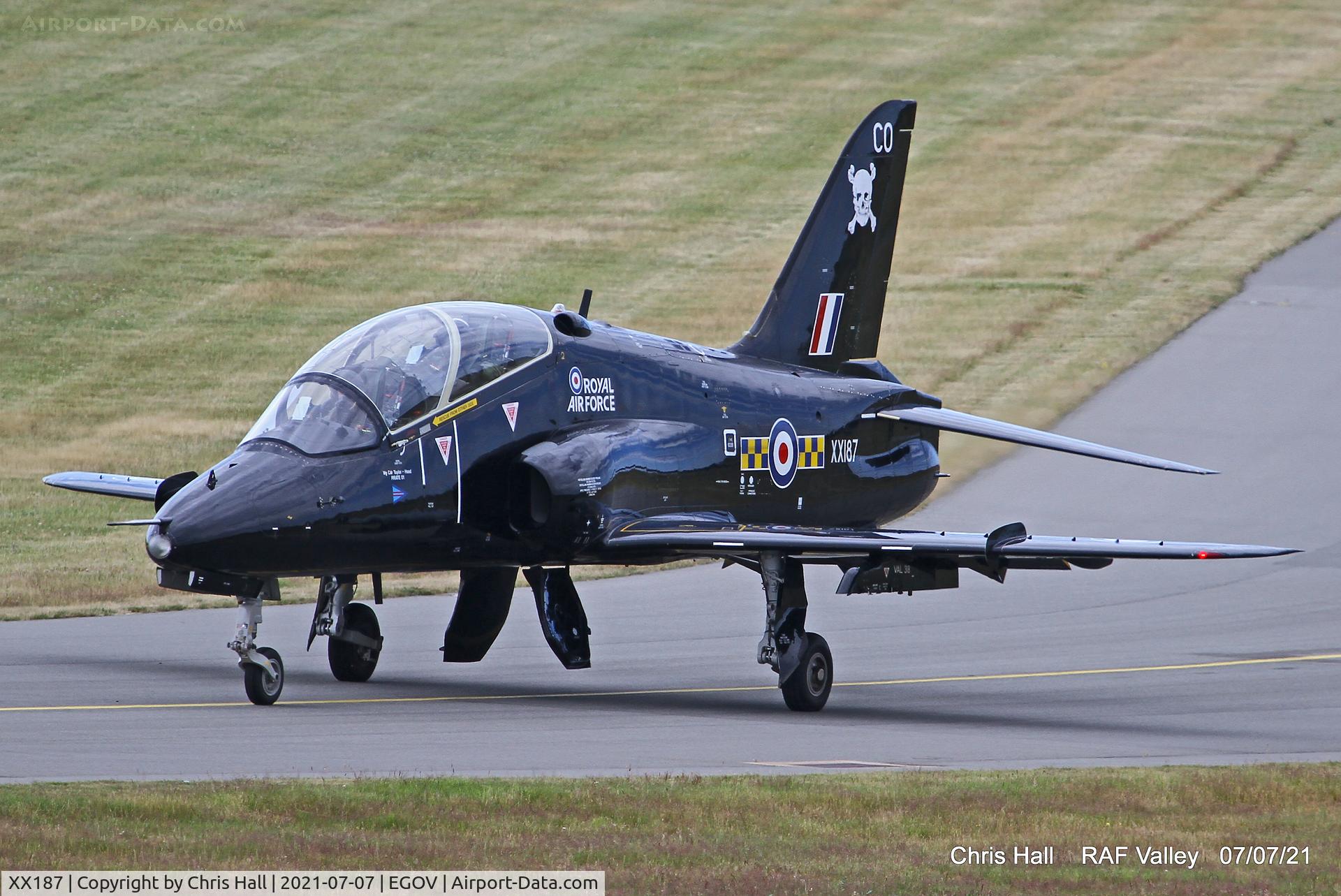 XX187, 1977 Hawker Siddeley Hawk T.1A C/N 034/312034, Raf Valley