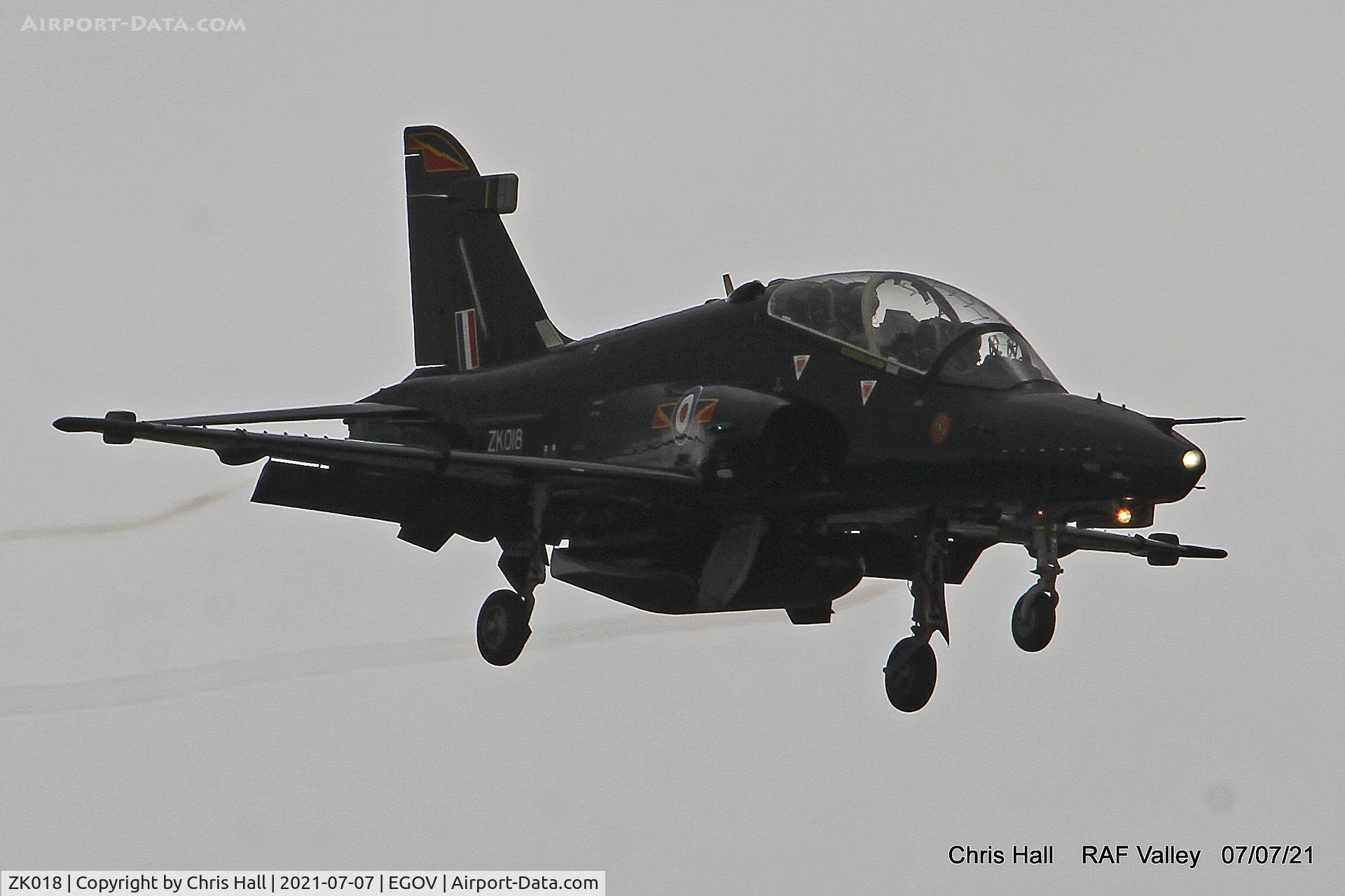 ZK018, 2008 British Aerospace Hawk T2 C/N RT009/1247, Raf Valley