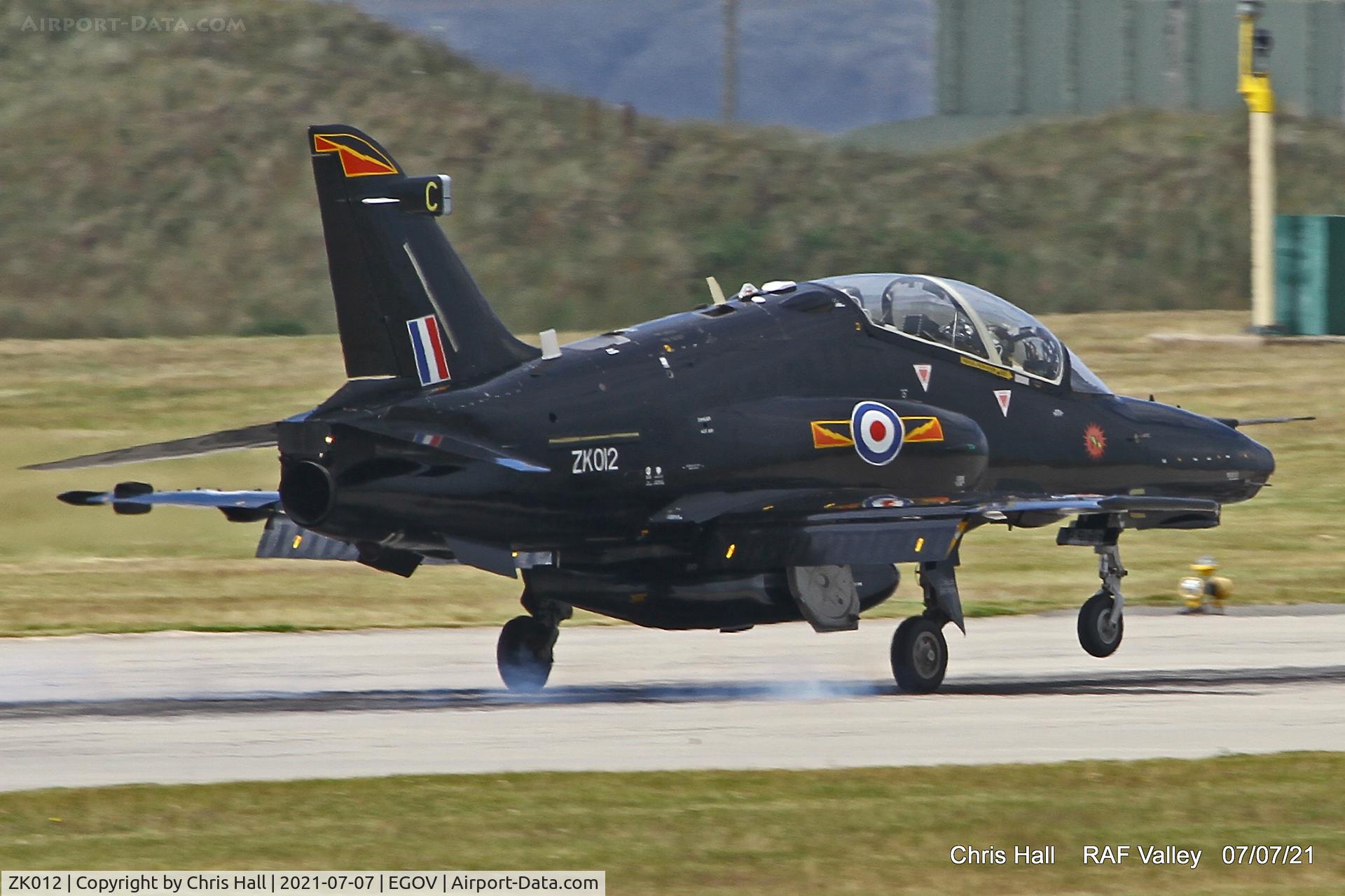 ZK012, 2008 British Aerospace Hawk T2 C/N RT003/1241, Raf Valley