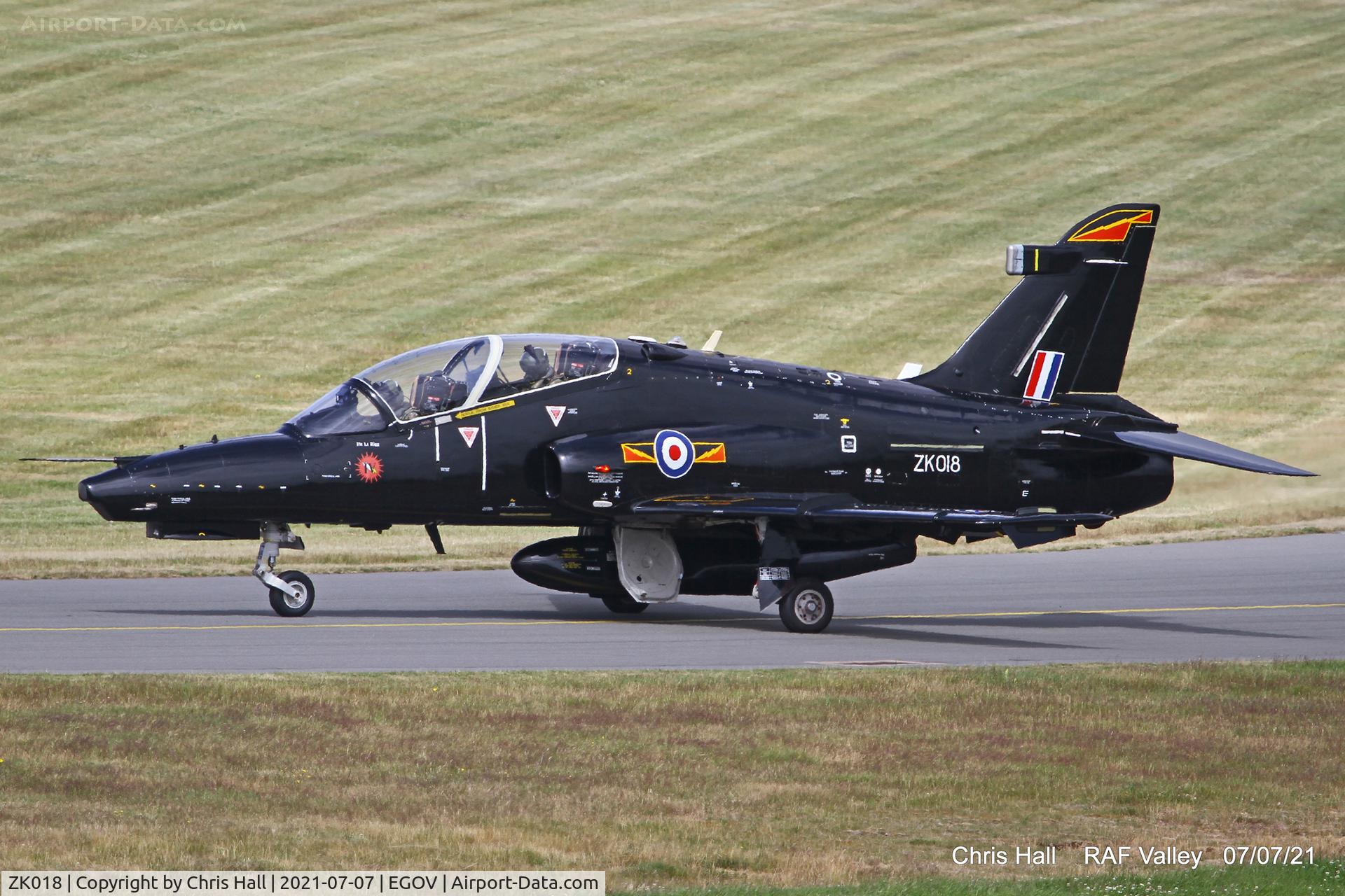 ZK018, 2008 British Aerospace Hawk T2 C/N RT009/1247, Raf Valley
