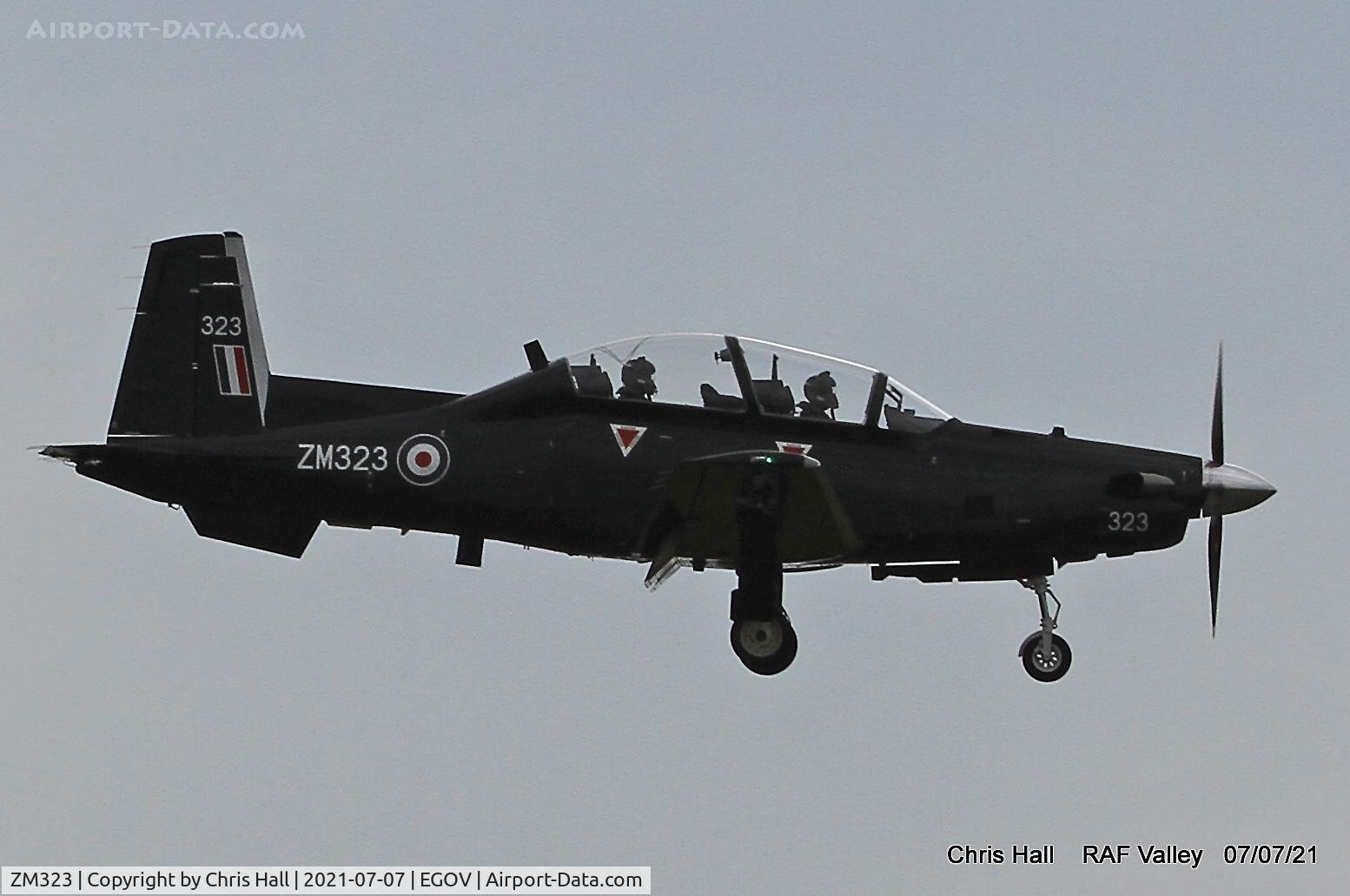 ZM323, 2017 Beechcraft T-6C Texan T.1 C/N PM-110, RAF Valley