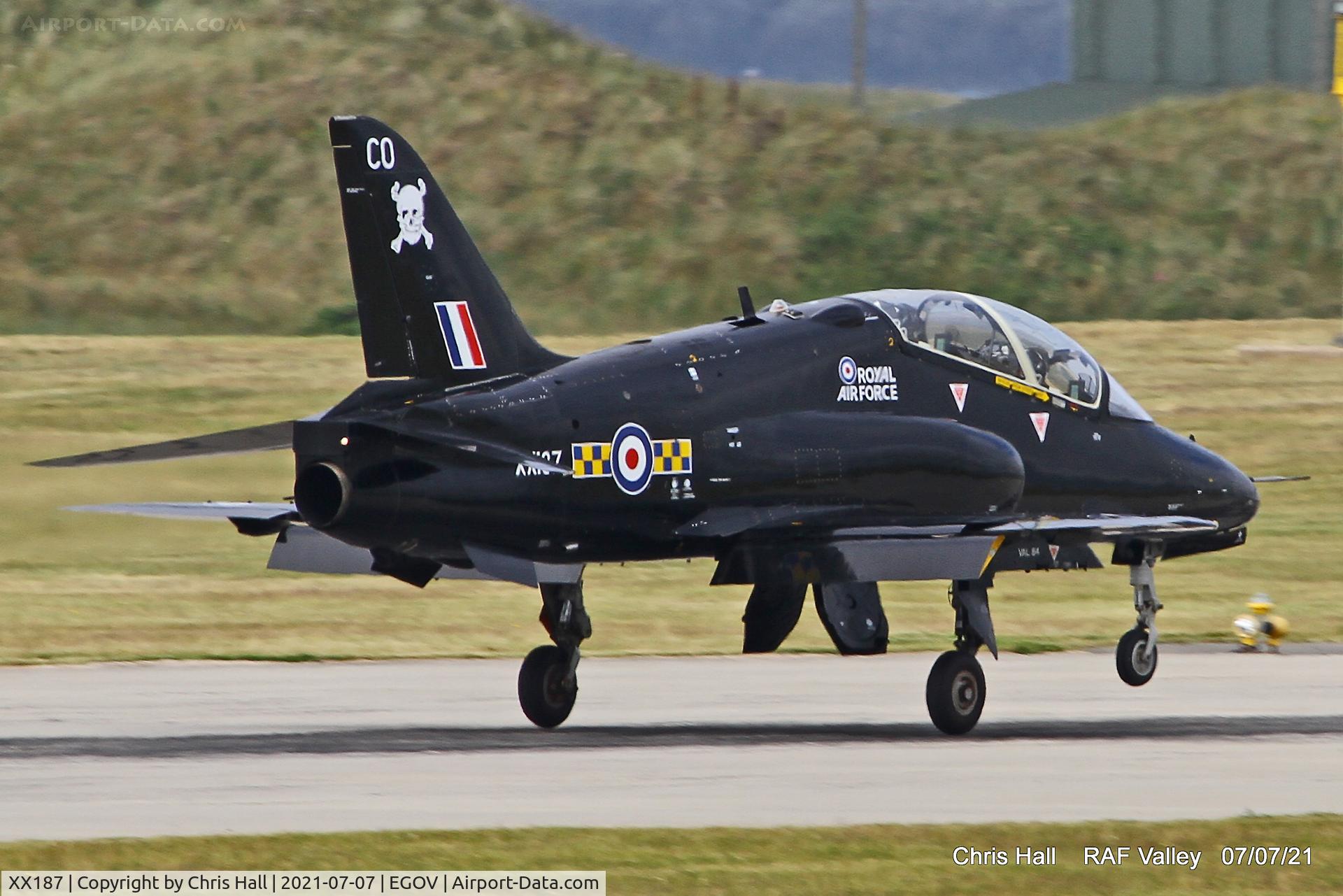 XX187, 1977 Hawker Siddeley Hawk T.1A C/N 034/312034, RAF Valley