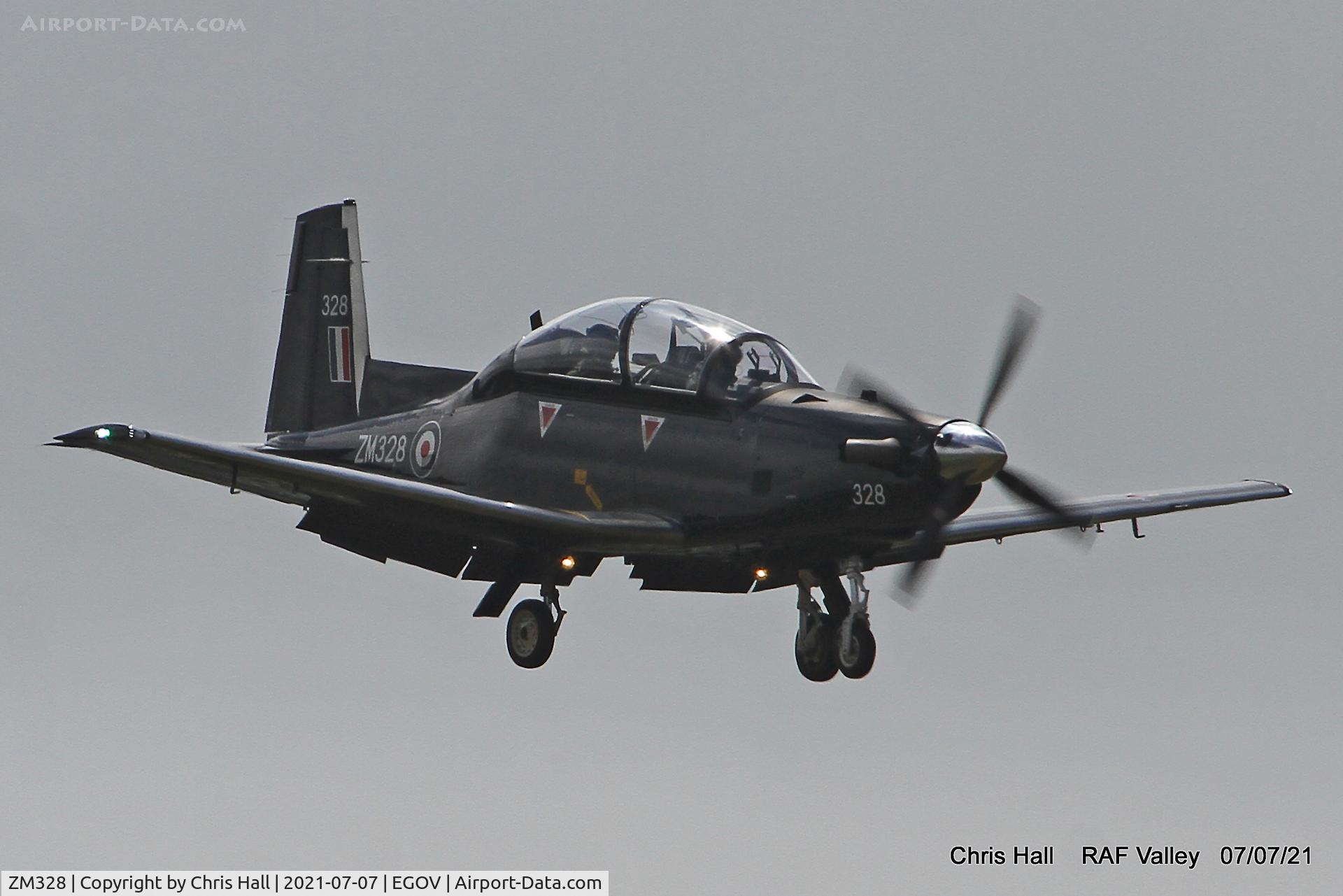 ZM328, 2018 Beechcraft T-6C Texan T.1 C/N PM-126, RAF Valley