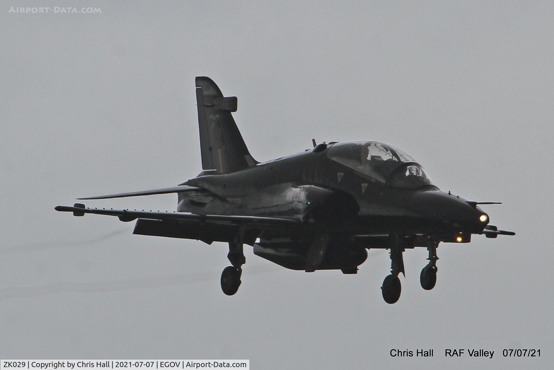 ZK029, 2009 British Aerospace Hawk T2 C/N RT020/1258, RAF Valley