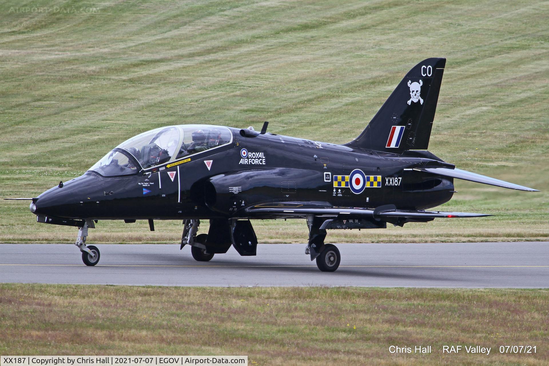 XX187, 1977 Hawker Siddeley Hawk T.1A C/N 034/312034, RAF Valley