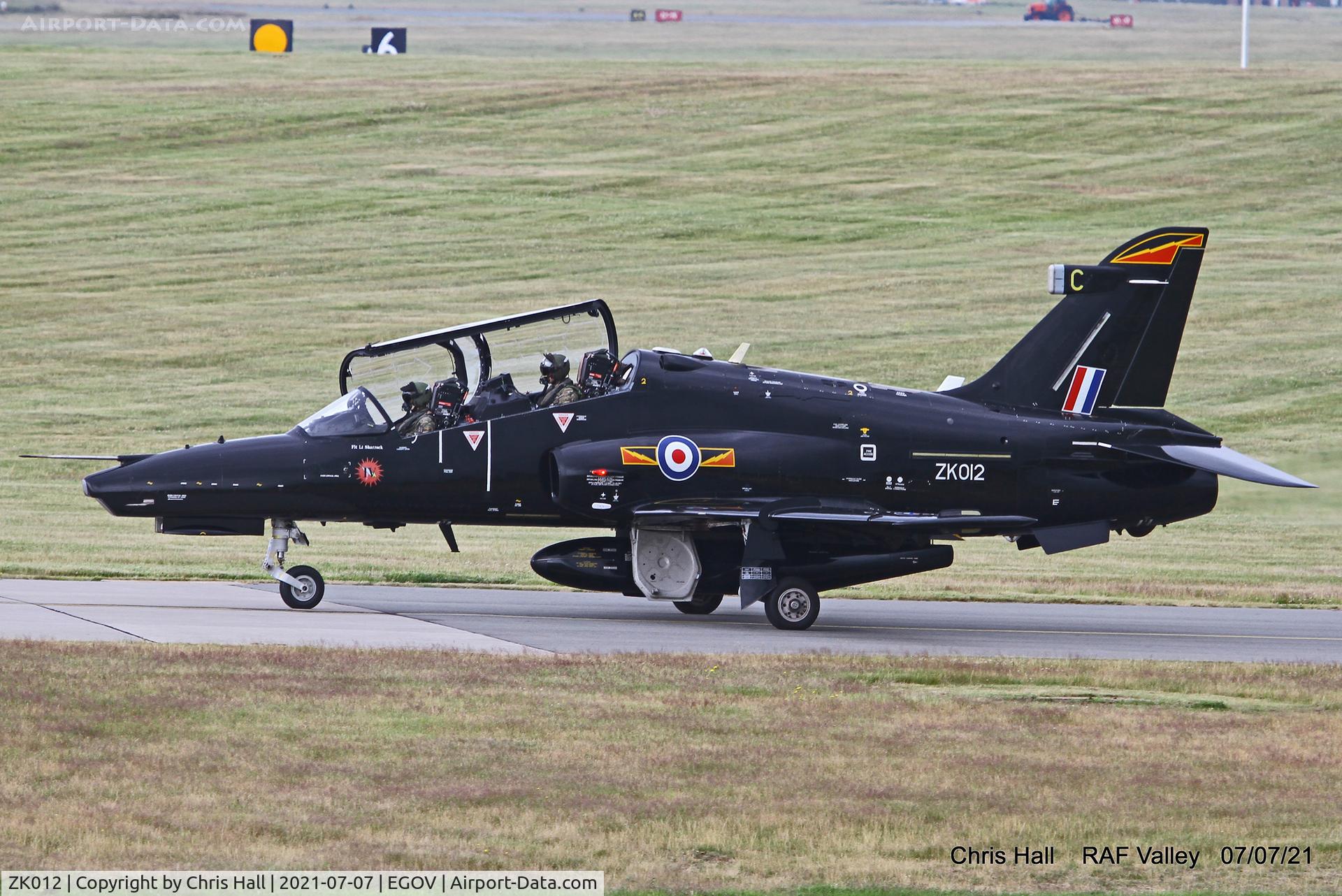 ZK012, 2008 British Aerospace Hawk T2 C/N RT003/1241, RAF Valley