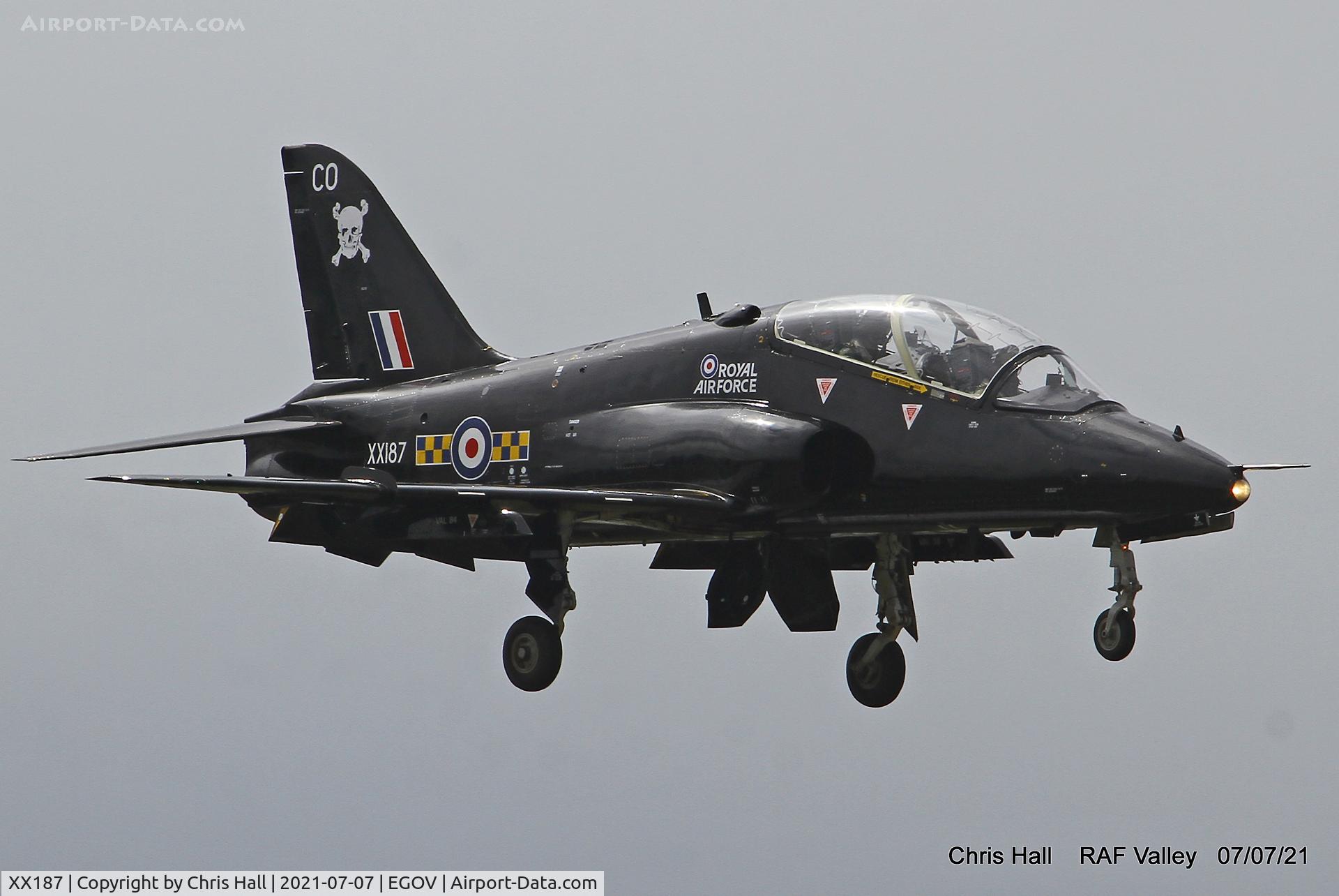 XX187, 1977 Hawker Siddeley Hawk T.1A C/N 034/312034, RAF Valley