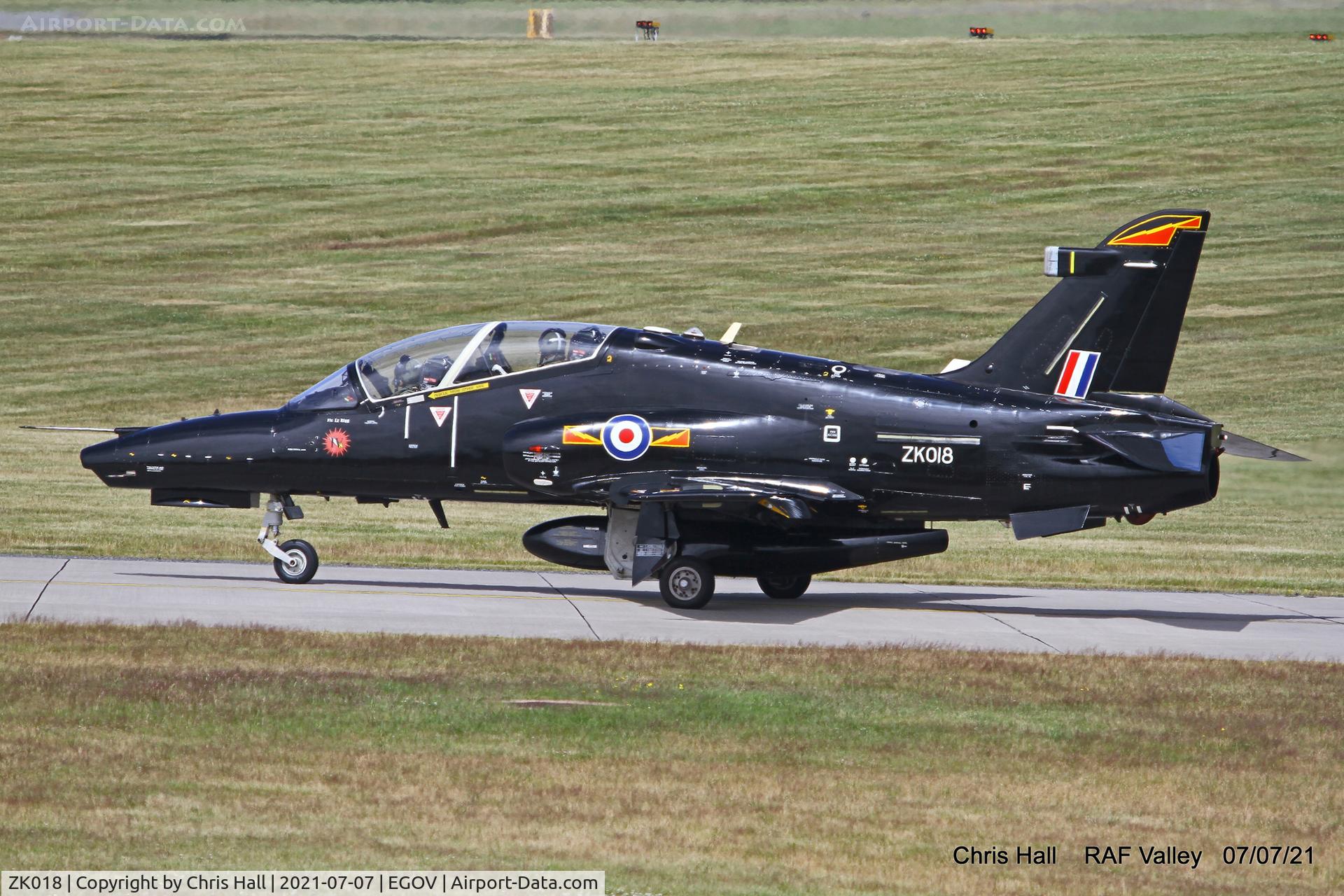 ZK018, 2008 British Aerospace Hawk T2 C/N RT009/1247, RAF Valley