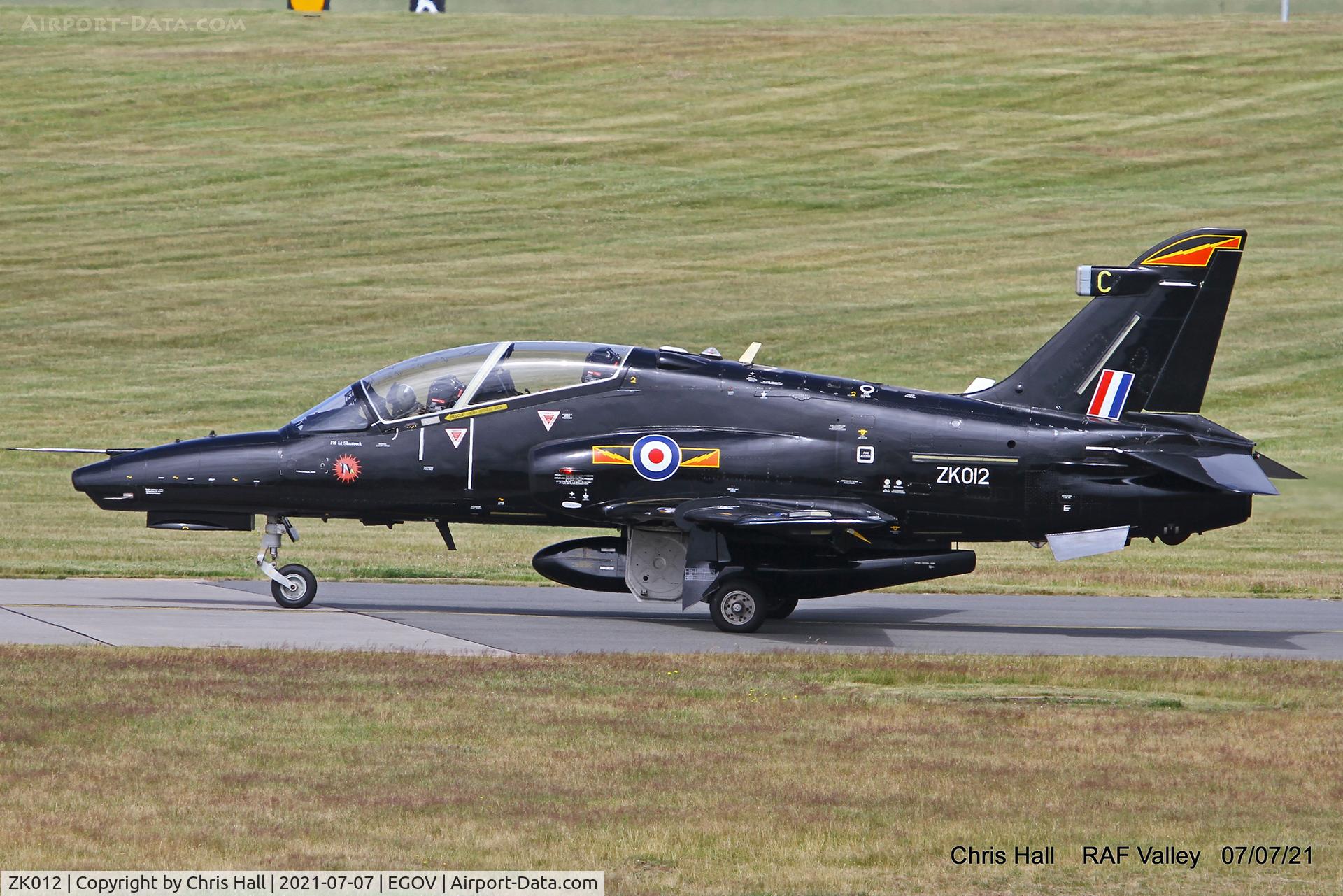 ZK012, 2008 British Aerospace Hawk T2 C/N RT003/1241, RAF Valley