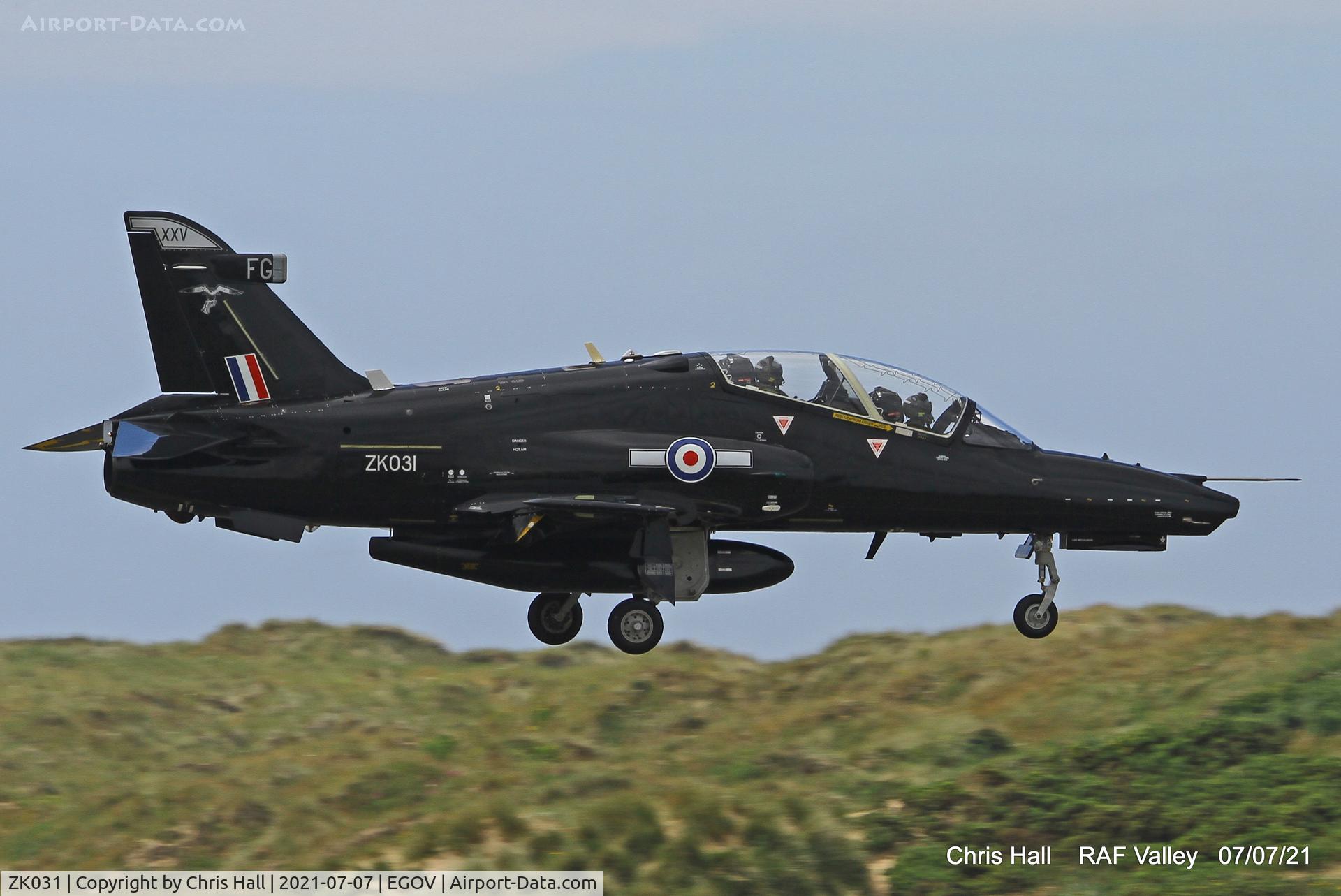 ZK031, 2009 British Aerospace Hawk T2 C/N RT022/1260, RAF Valley