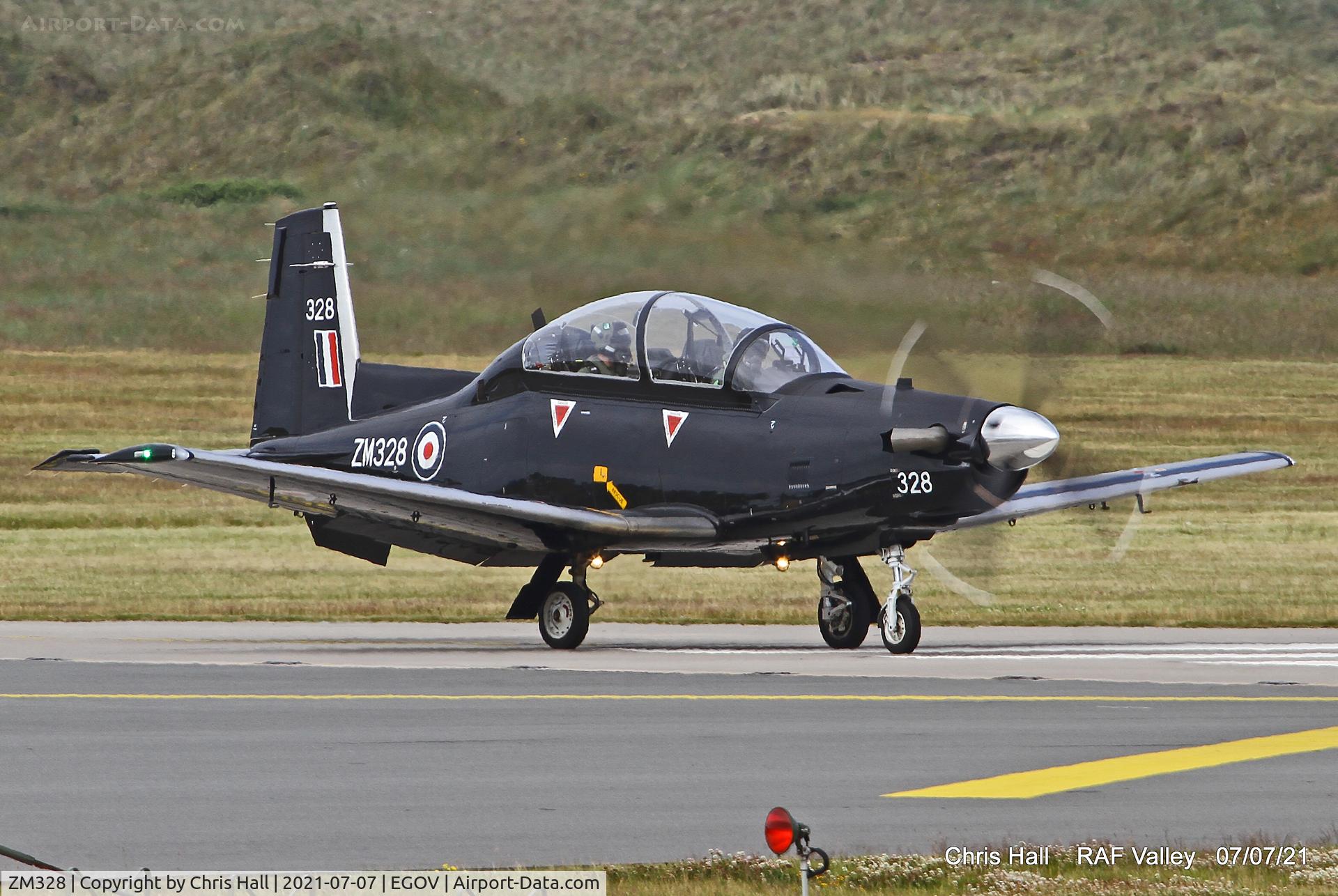 ZM328, 2018 Beechcraft T-6C Texan T.1 C/N PM-126, RAF Valley