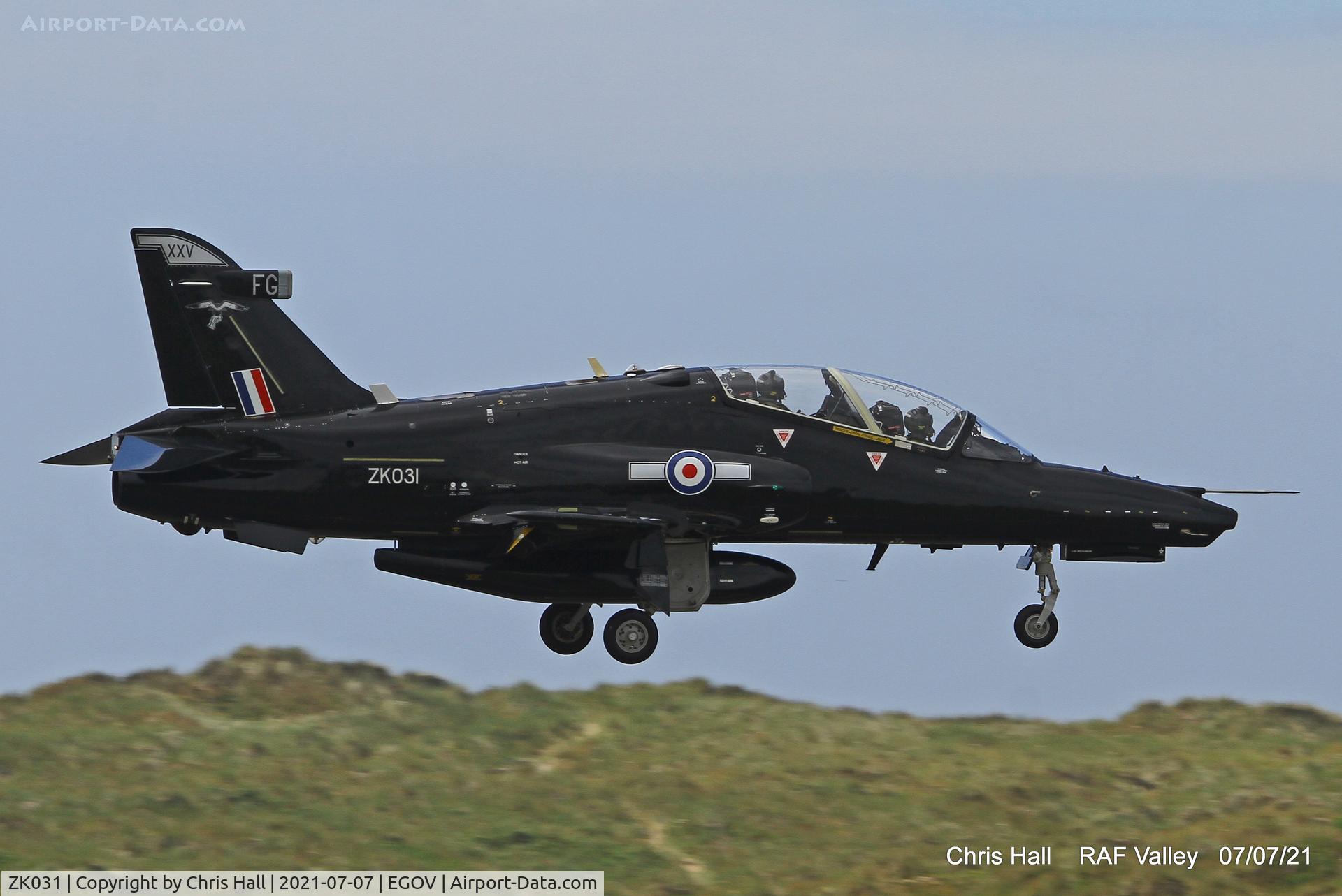 ZK031, 2009 British Aerospace Hawk T2 C/N RT022/1260, RAF Valley