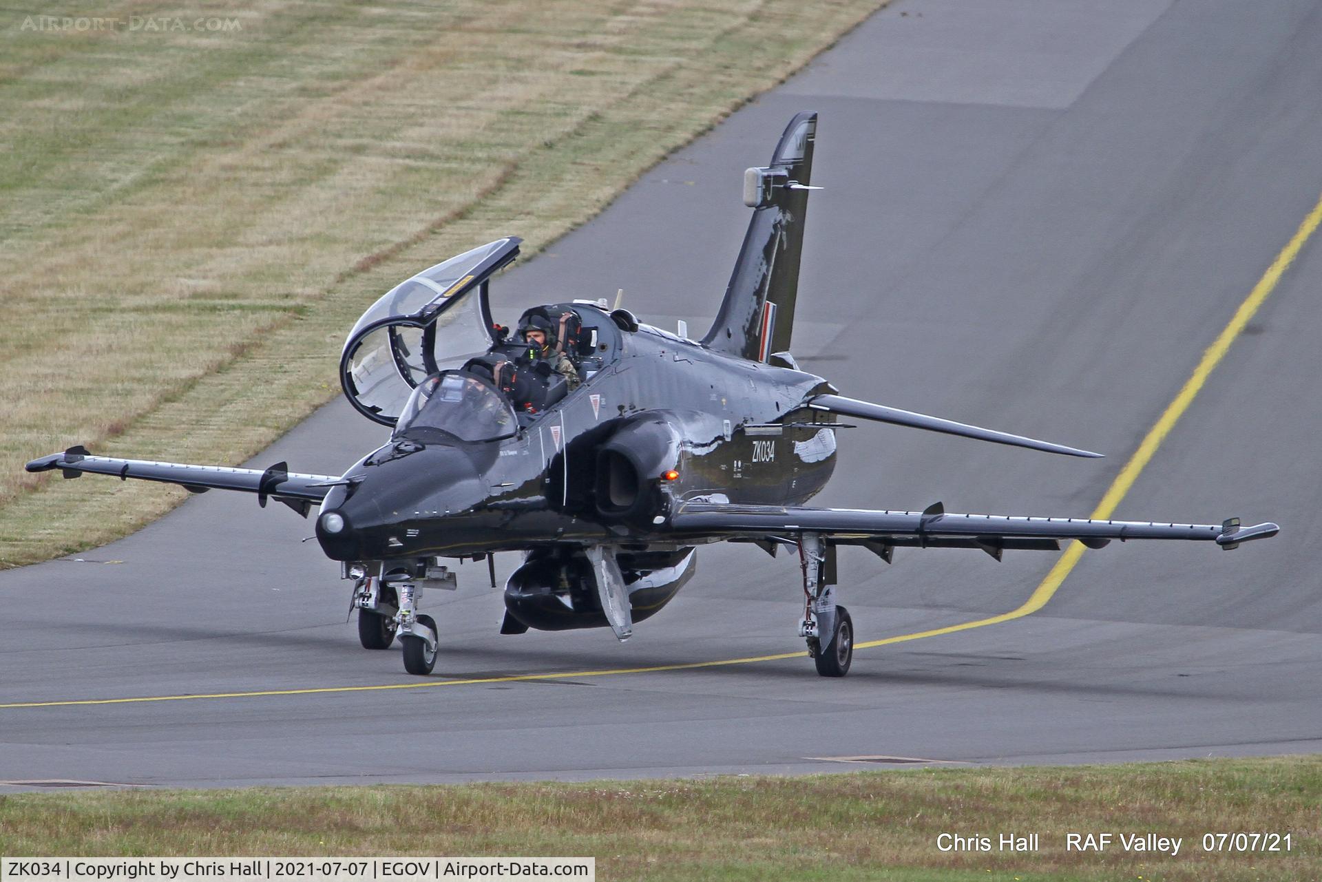 ZK034, 2010 British Aerospace Hawk T2 C/N RT025/1263, RAF Valley
