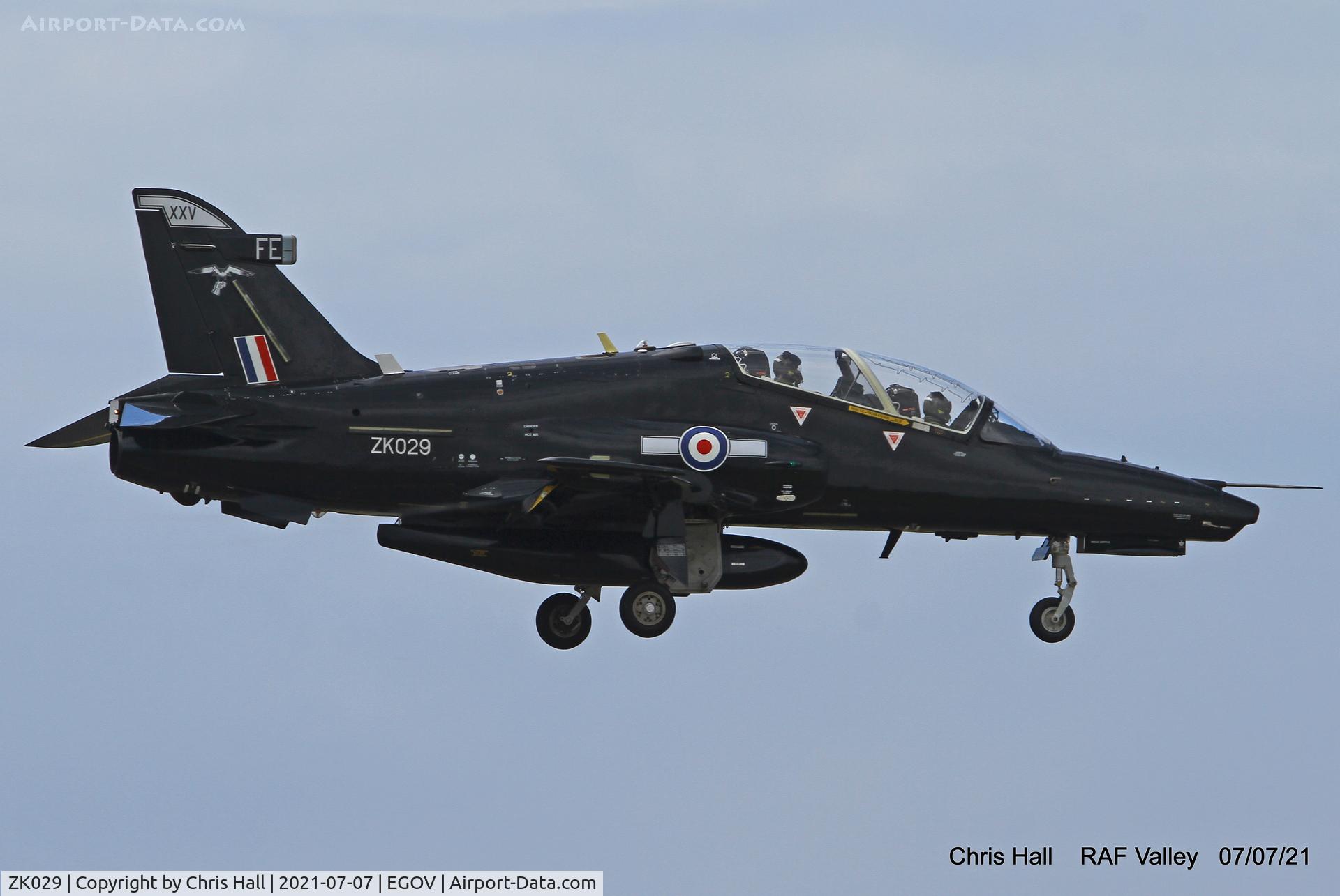 ZK029, 2009 British Aerospace Hawk T2 C/N RT020/1258, RAF Valley