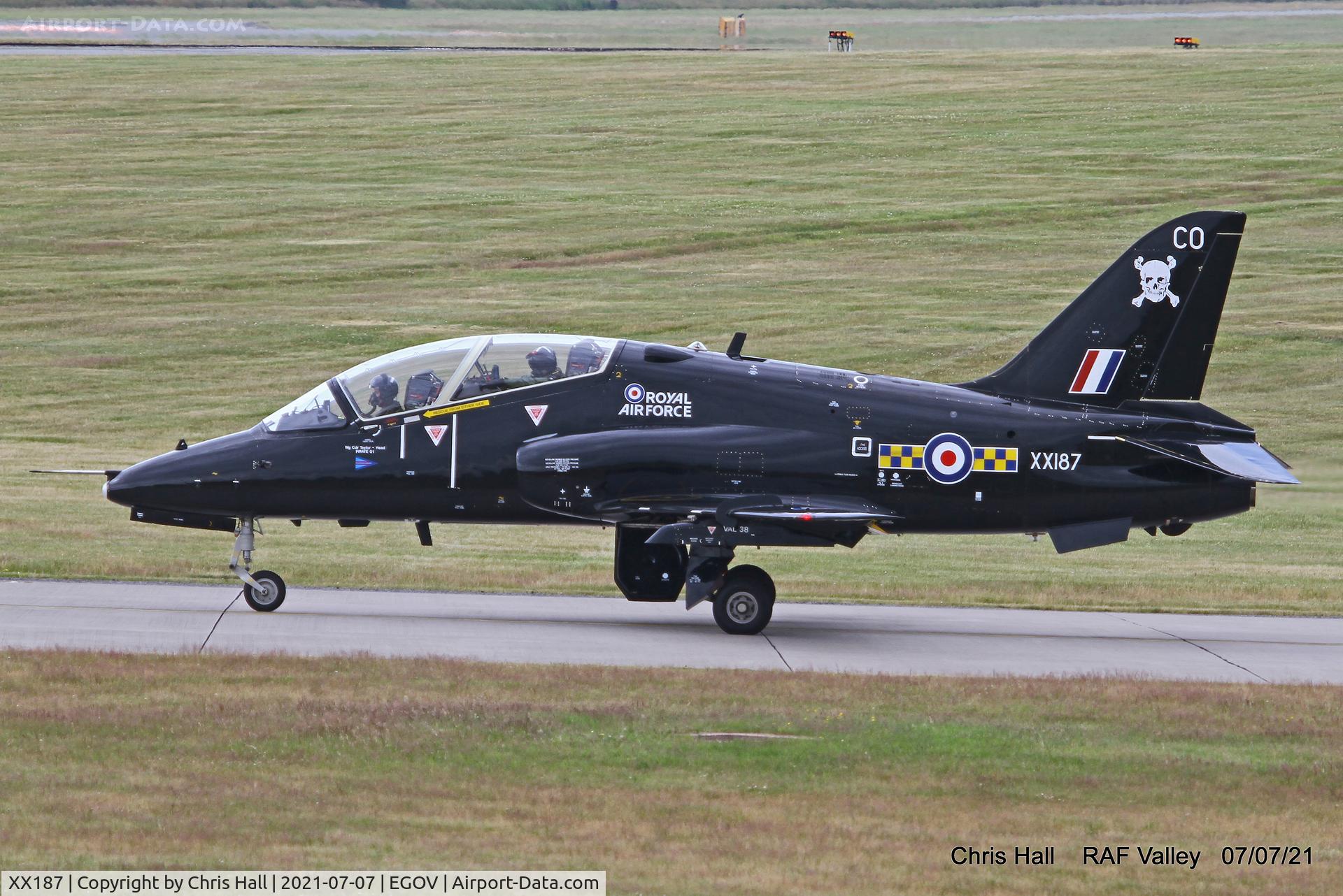 XX187, 1977 Hawker Siddeley Hawk T.1A C/N 034/312034, RAF Valley