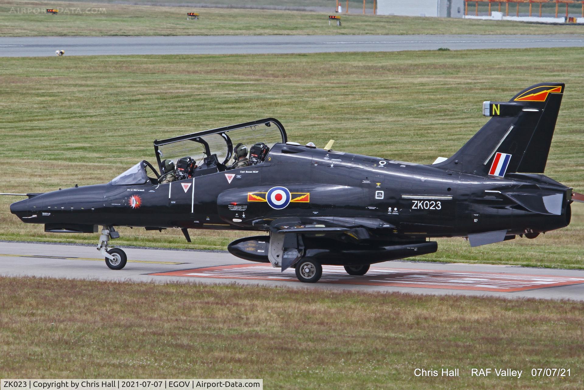 ZK023, 2009 British Aerospace Hawk T2 C/N RT014/1252, RAF Valley