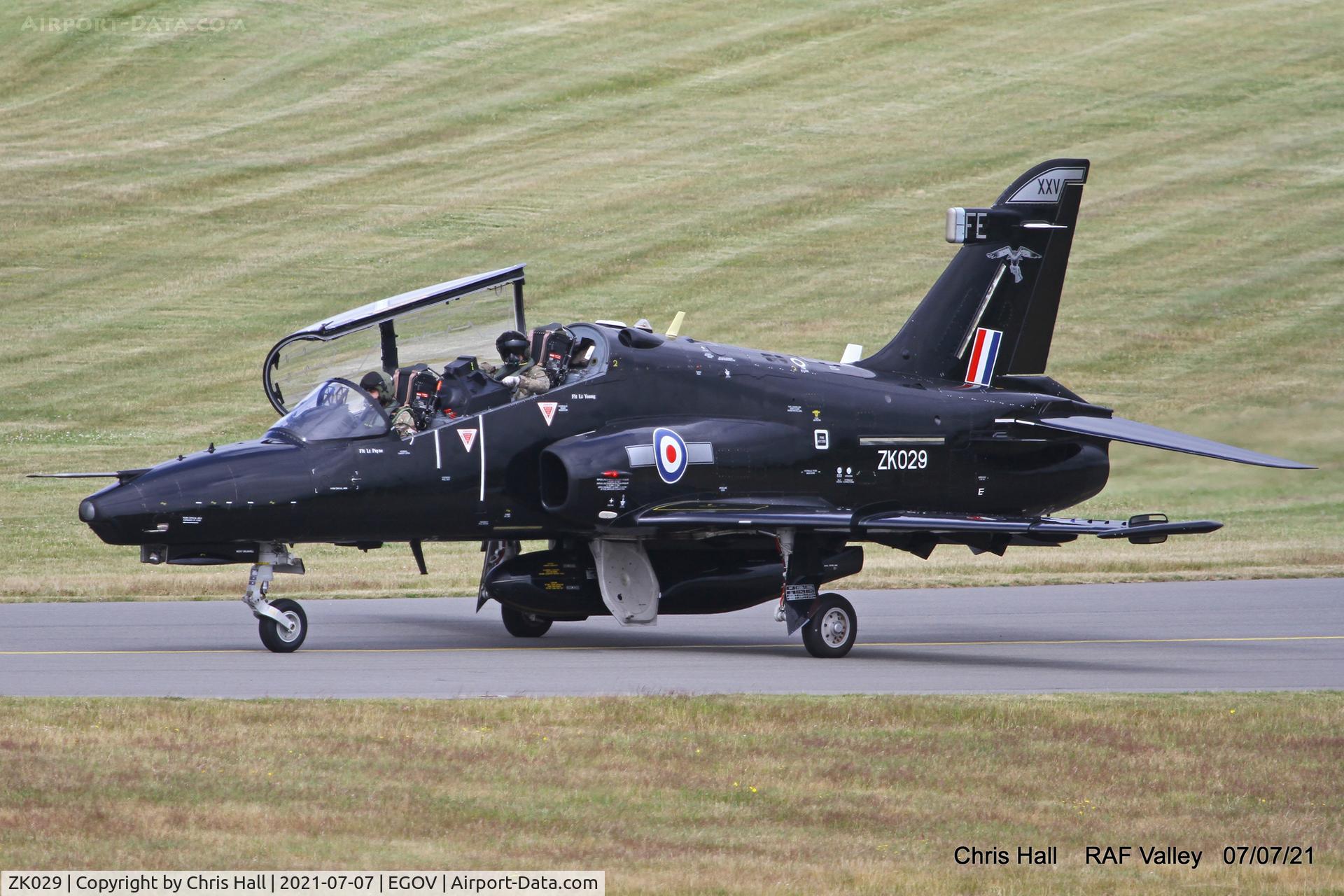 ZK029, 2009 British Aerospace Hawk T2 C/N RT020/1258, RAF Valley