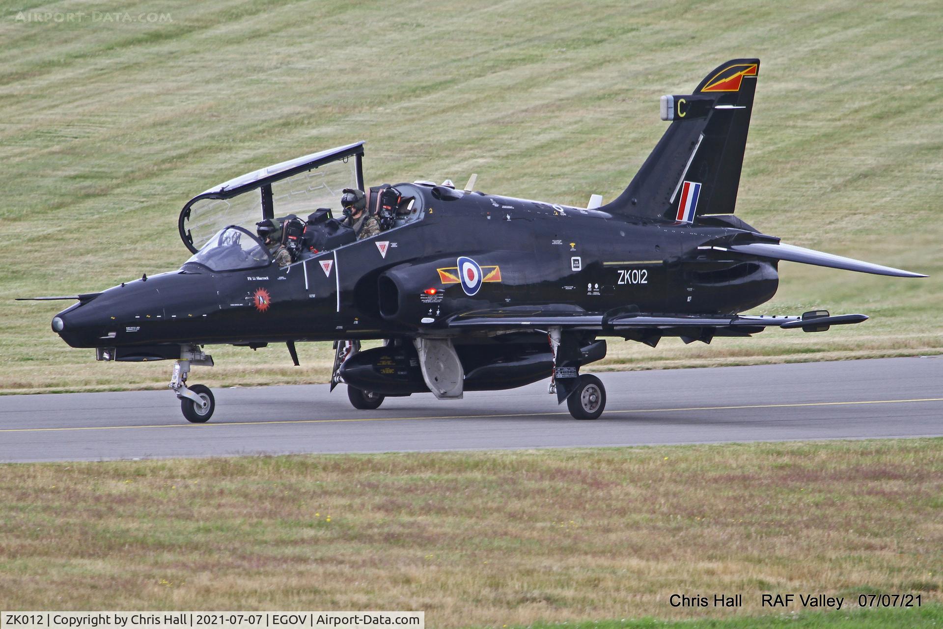 ZK012, 2008 British Aerospace Hawk T2 C/N RT003/1241, RAF Valley