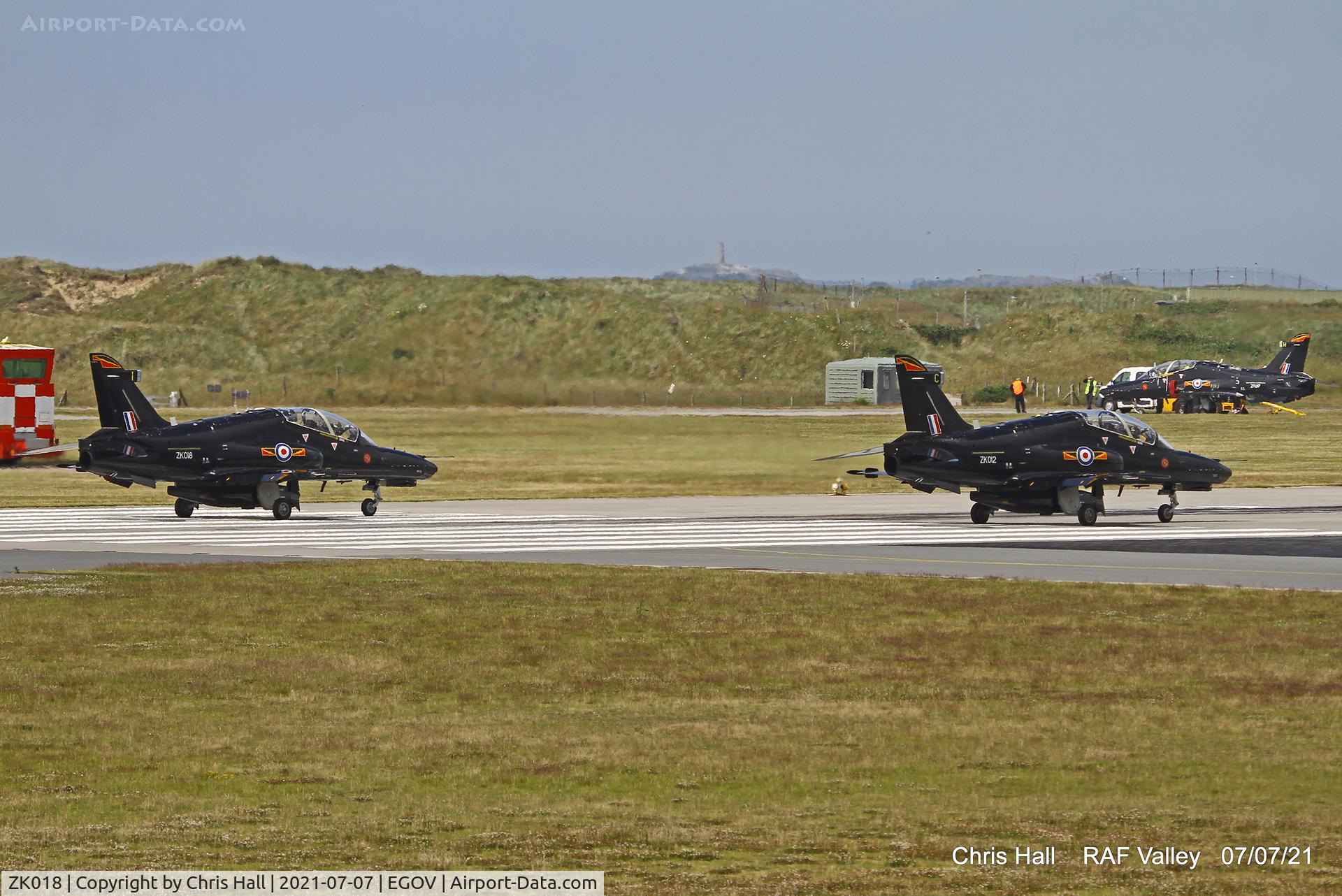 ZK018, 2008 British Aerospace Hawk T2 C/N RT009/1247, RAF Valley