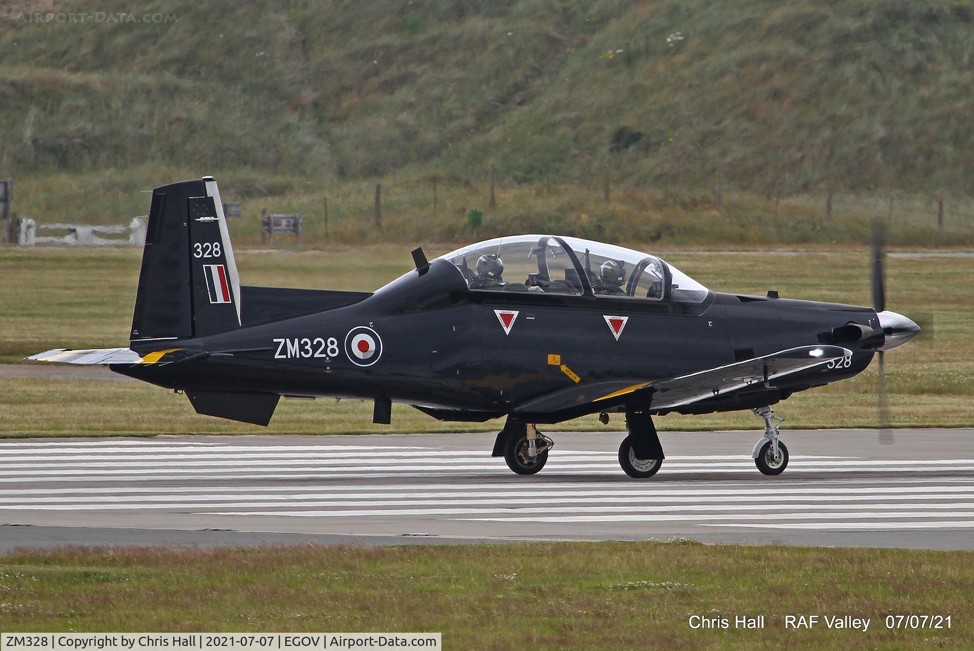 ZM328, 2018 Beechcraft T-6C Texan T.1 C/N PM-126, RAF Valley