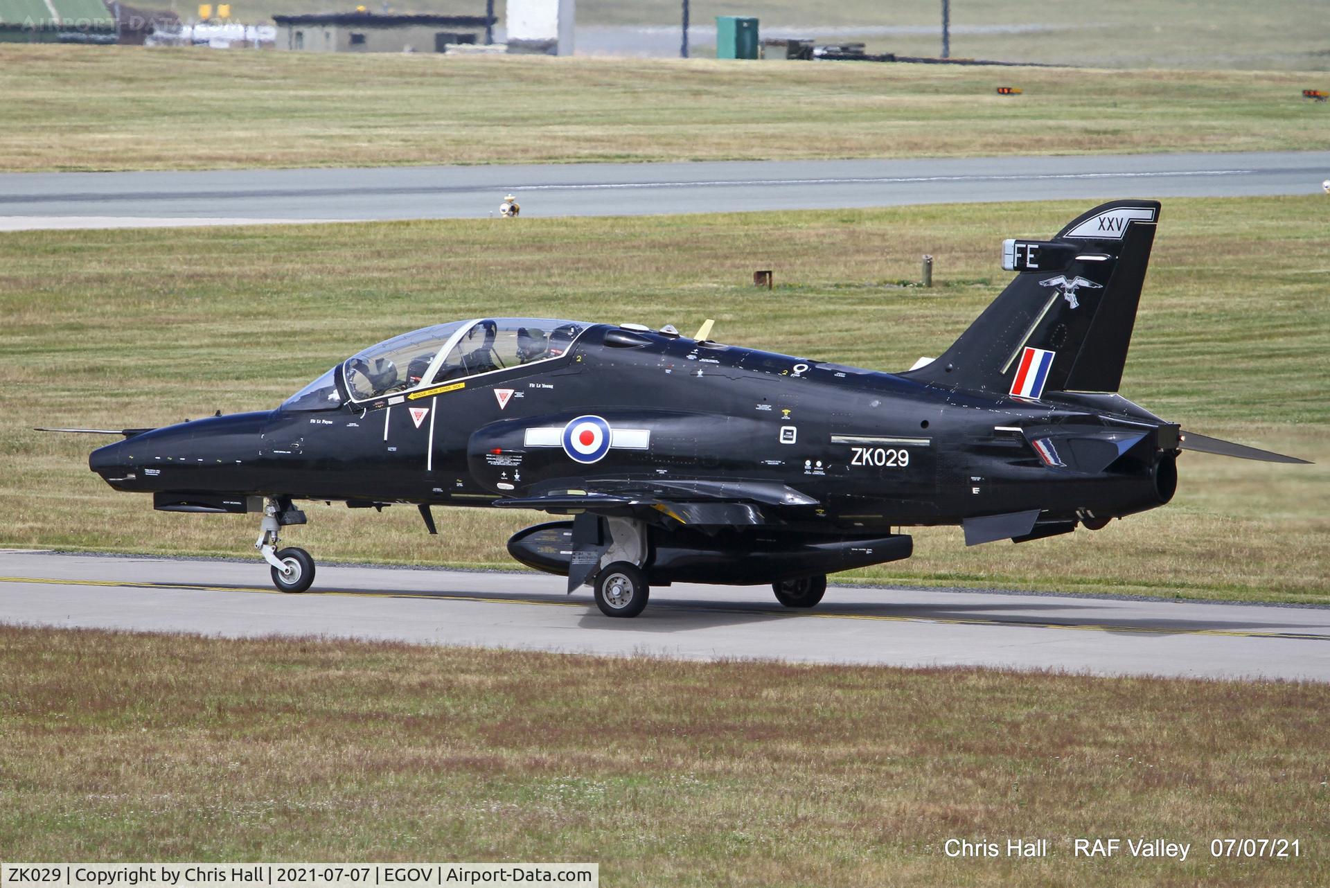 ZK029, 2009 British Aerospace Hawk T2 C/N RT020/1258, RAF Valley