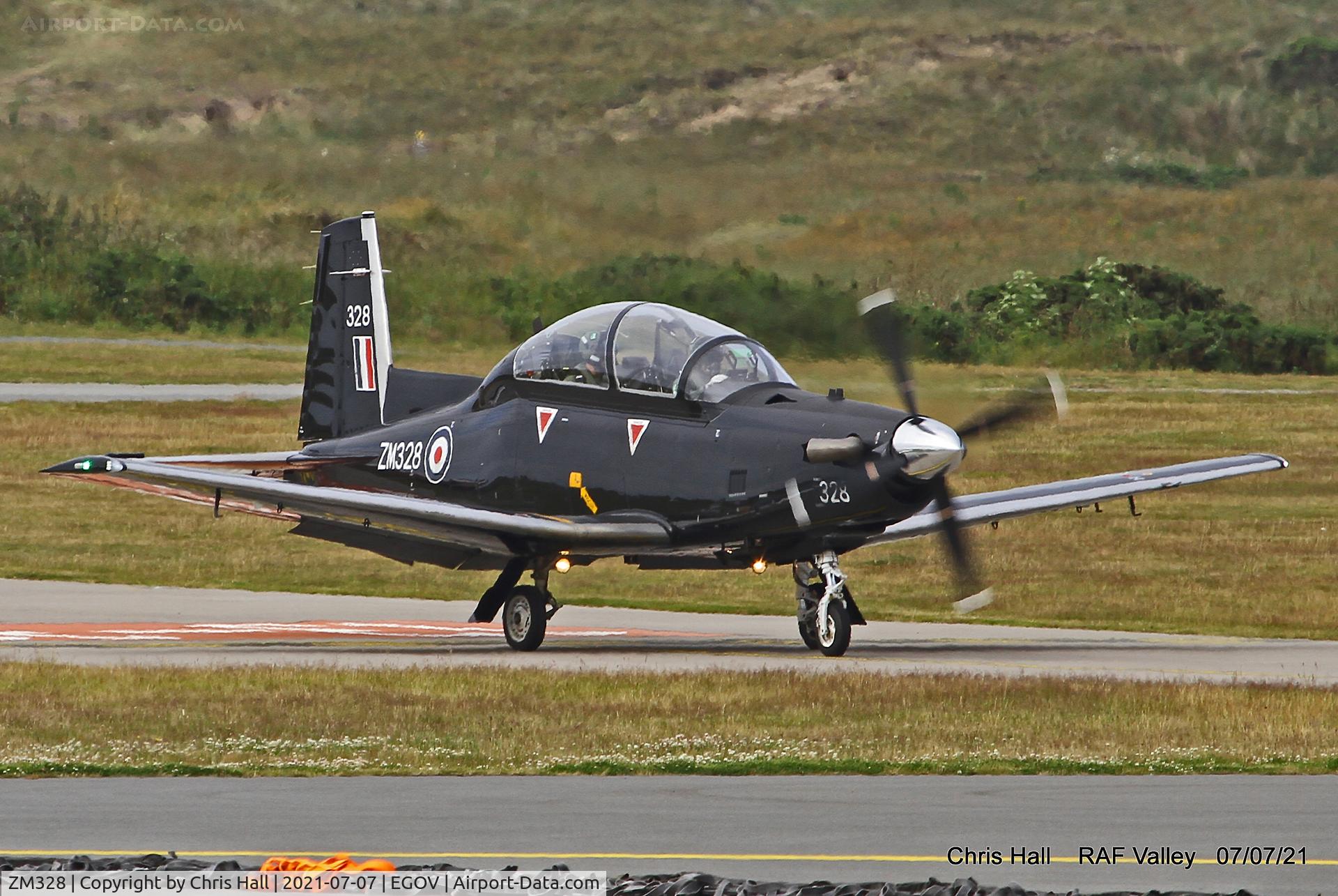ZM328, 2018 Beechcraft T-6C Texan T.1 C/N PM-126, RAF Valley