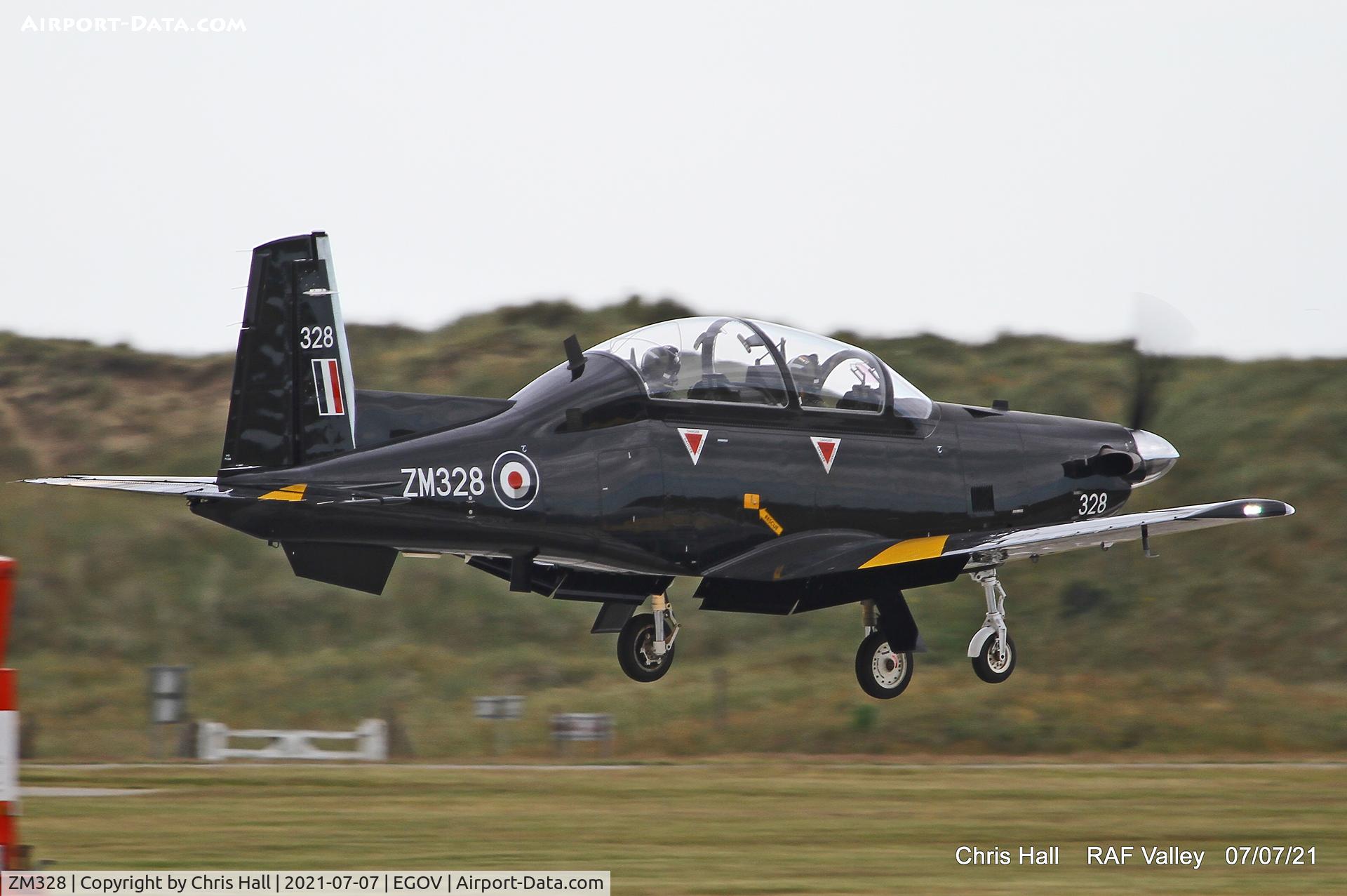 ZM328, 2018 Beechcraft T-6C Texan T.1 C/N PM-126, RAF Valley