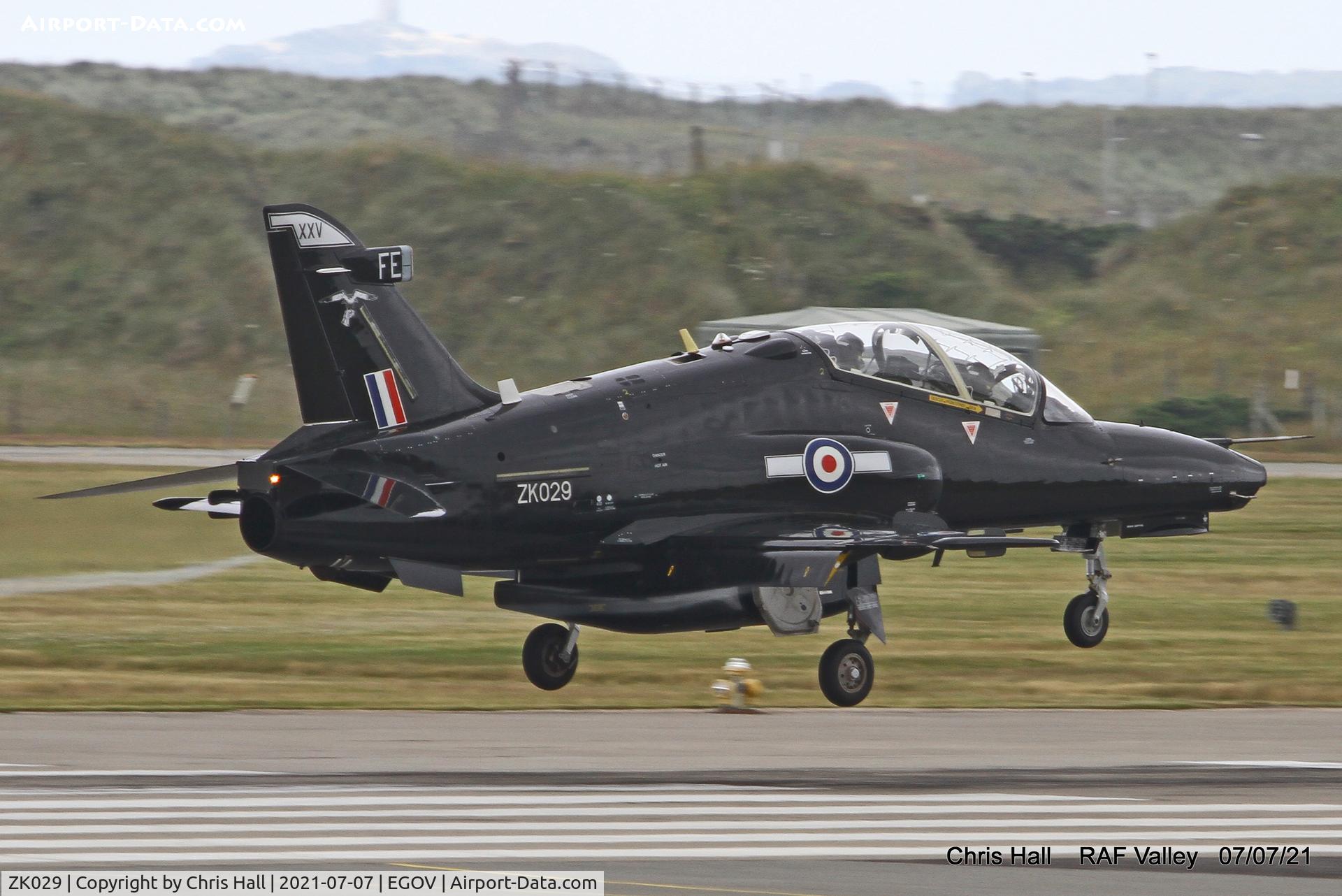 ZK029, 2009 British Aerospace Hawk T2 C/N RT020/1258, RAF Valley