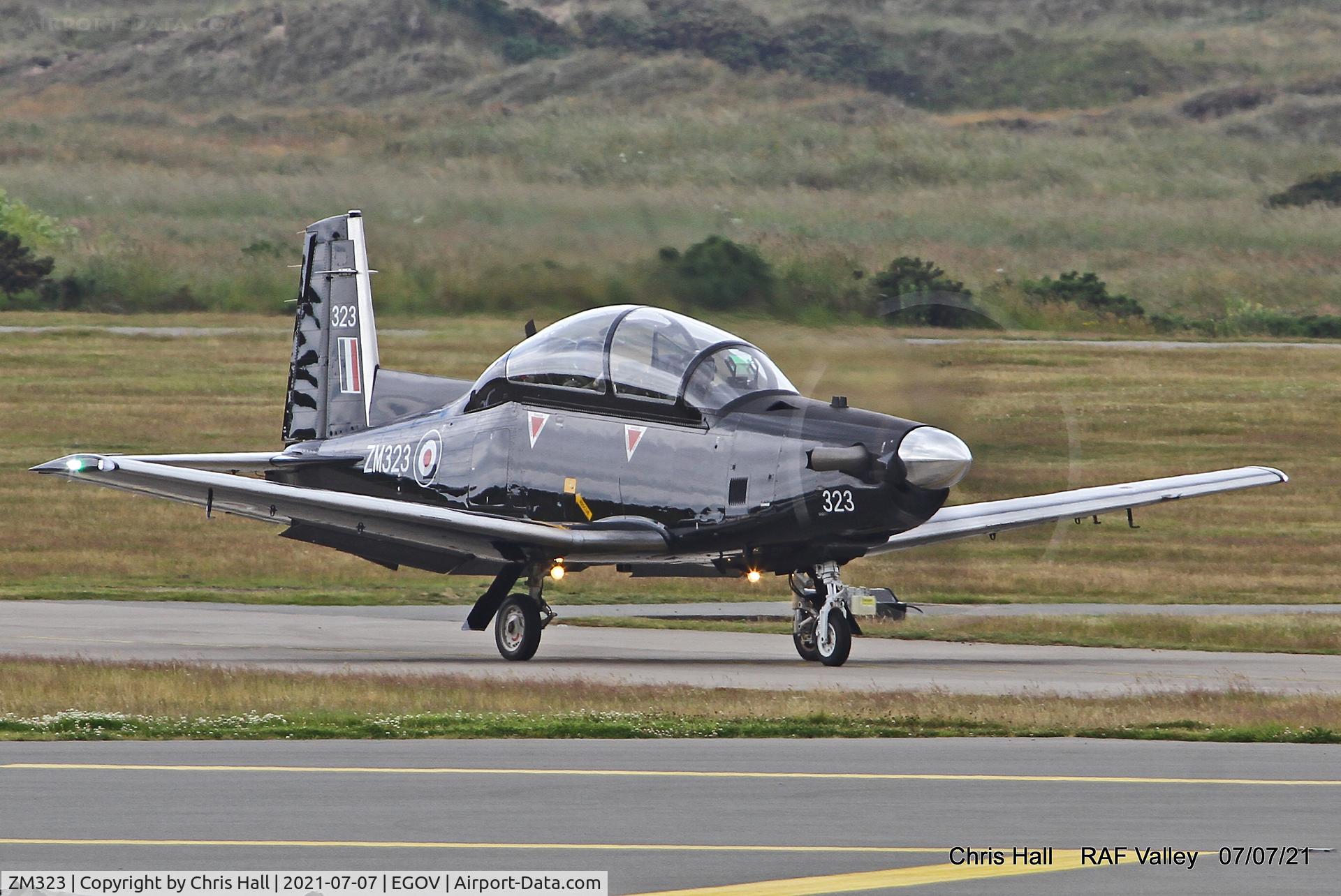 ZM323, 2017 Beechcraft T-6C Texan T.1 C/N PM-110, RAF Valley