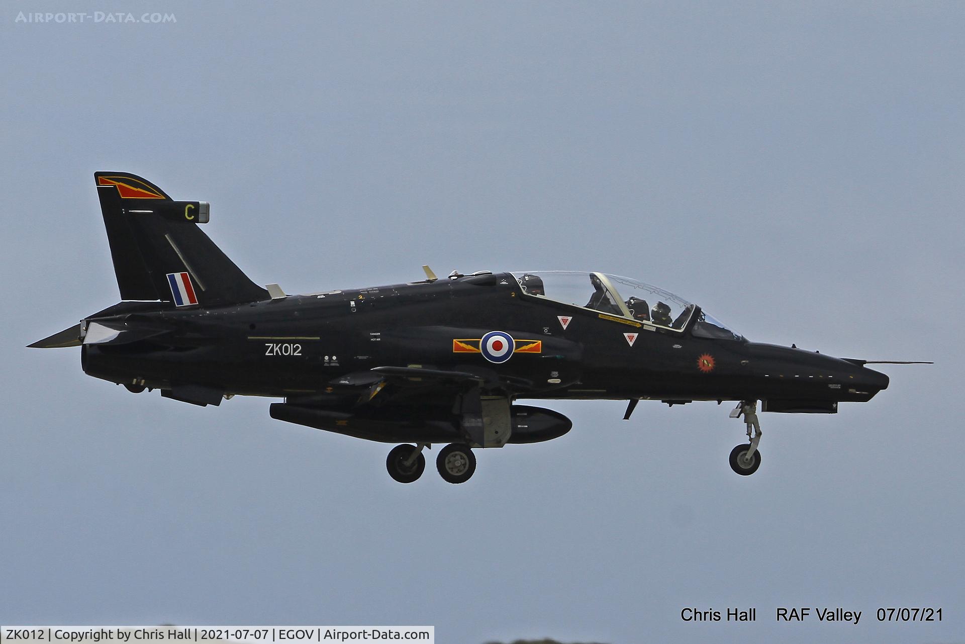 ZK012, 2008 British Aerospace Hawk T2 C/N RT003/1241, RAF Valley