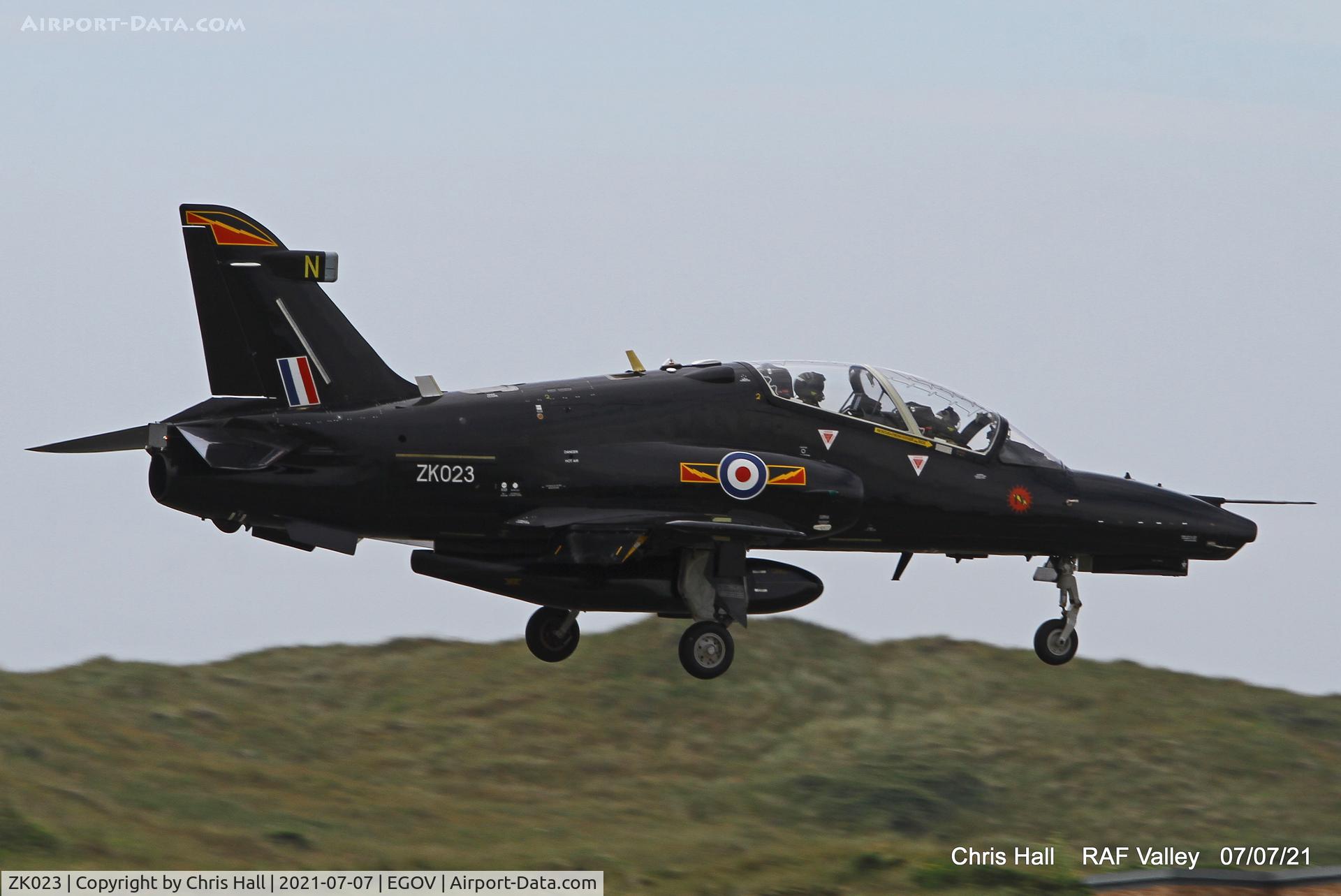 ZK023, 2009 British Aerospace Hawk T2 C/N RT014/1252, RAF Valley