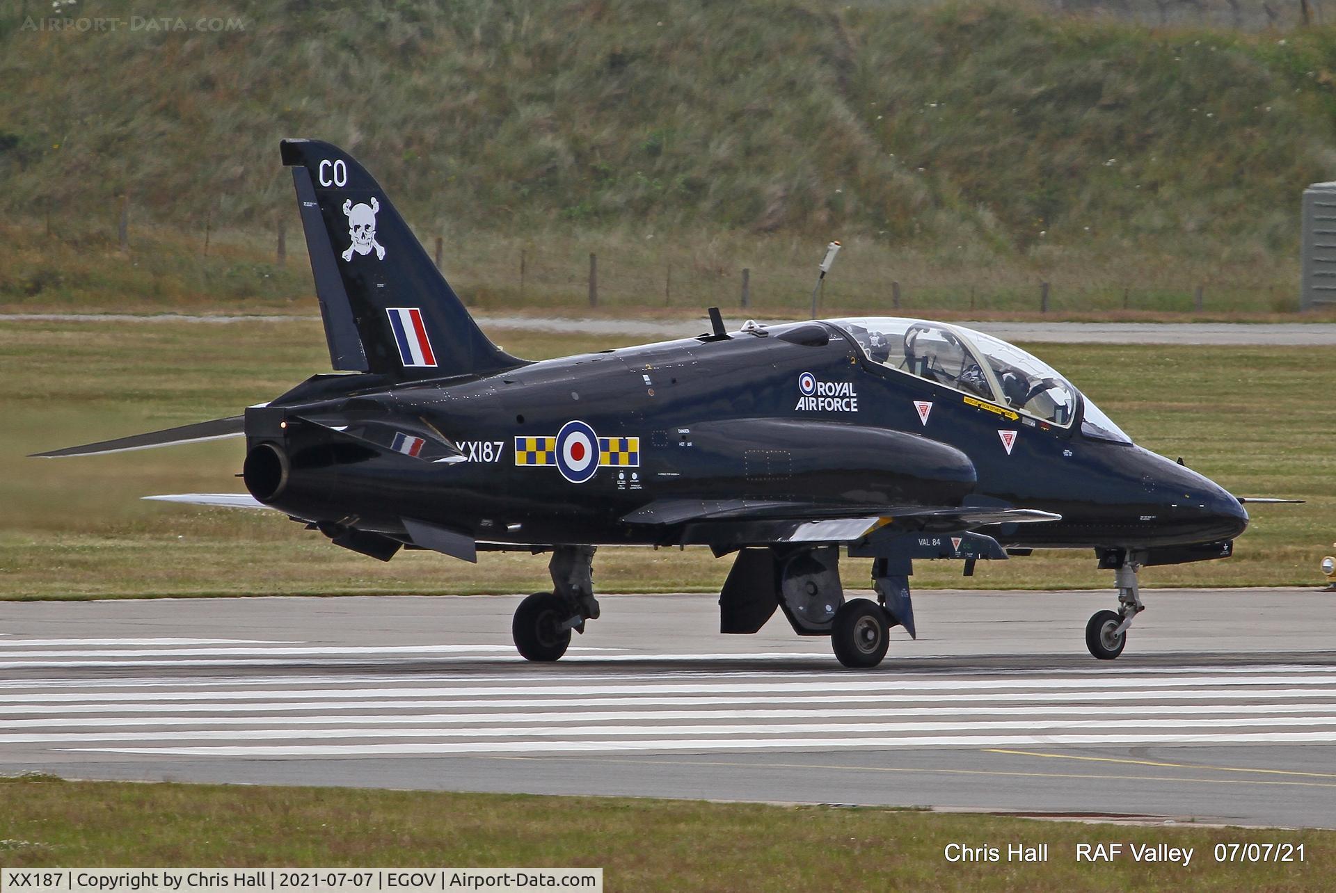 XX187, 1977 Hawker Siddeley Hawk T.1A C/N 034/312034, RAF Valley