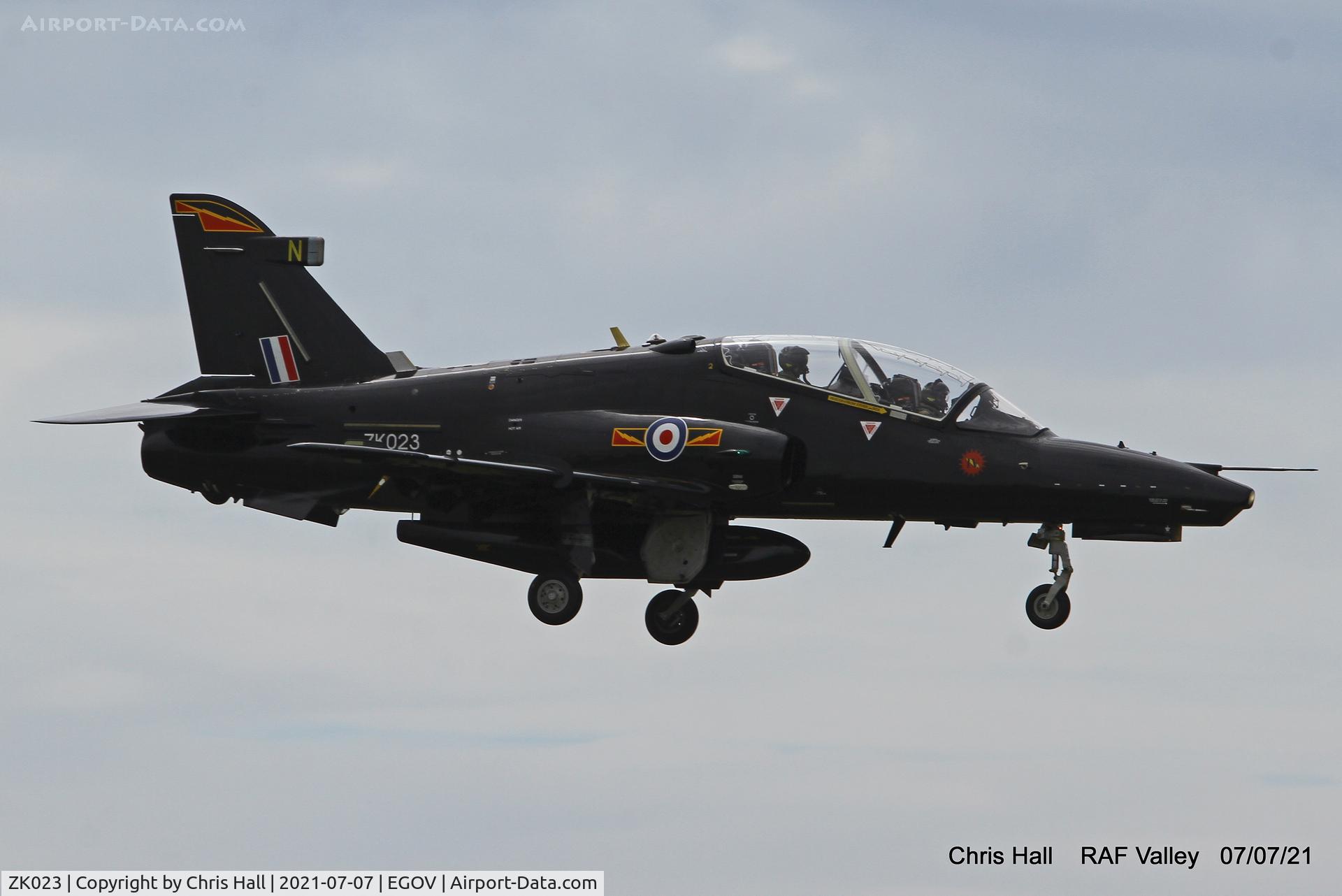 ZK023, 2009 British Aerospace Hawk T2 C/N RT014/1252, RAF Valley