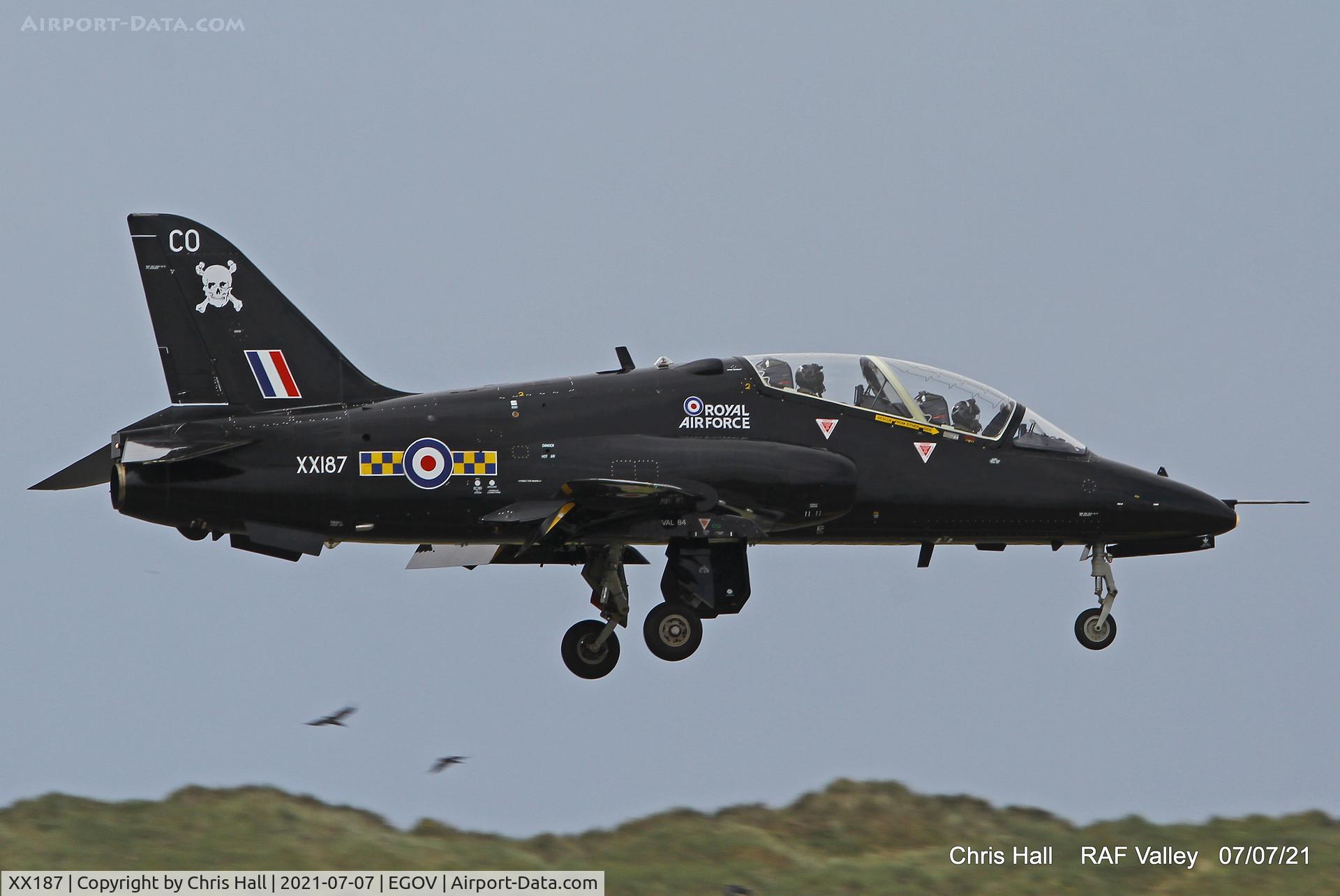 XX187, 1977 Hawker Siddeley Hawk T.1A C/N 034/312034, RAF Valley