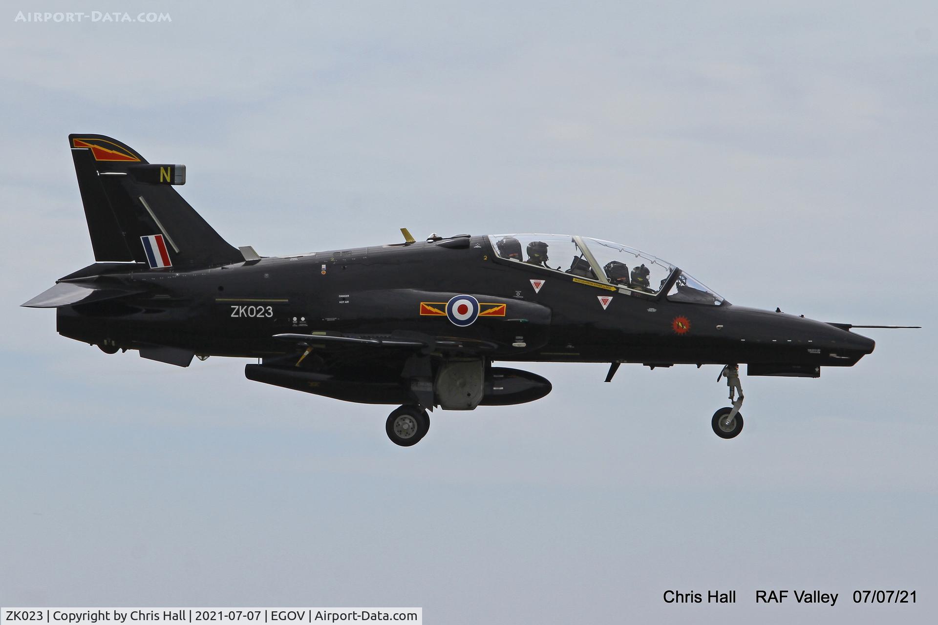 ZK023, 2009 British Aerospace Hawk T2 C/N RT014/1252, RAF Valley