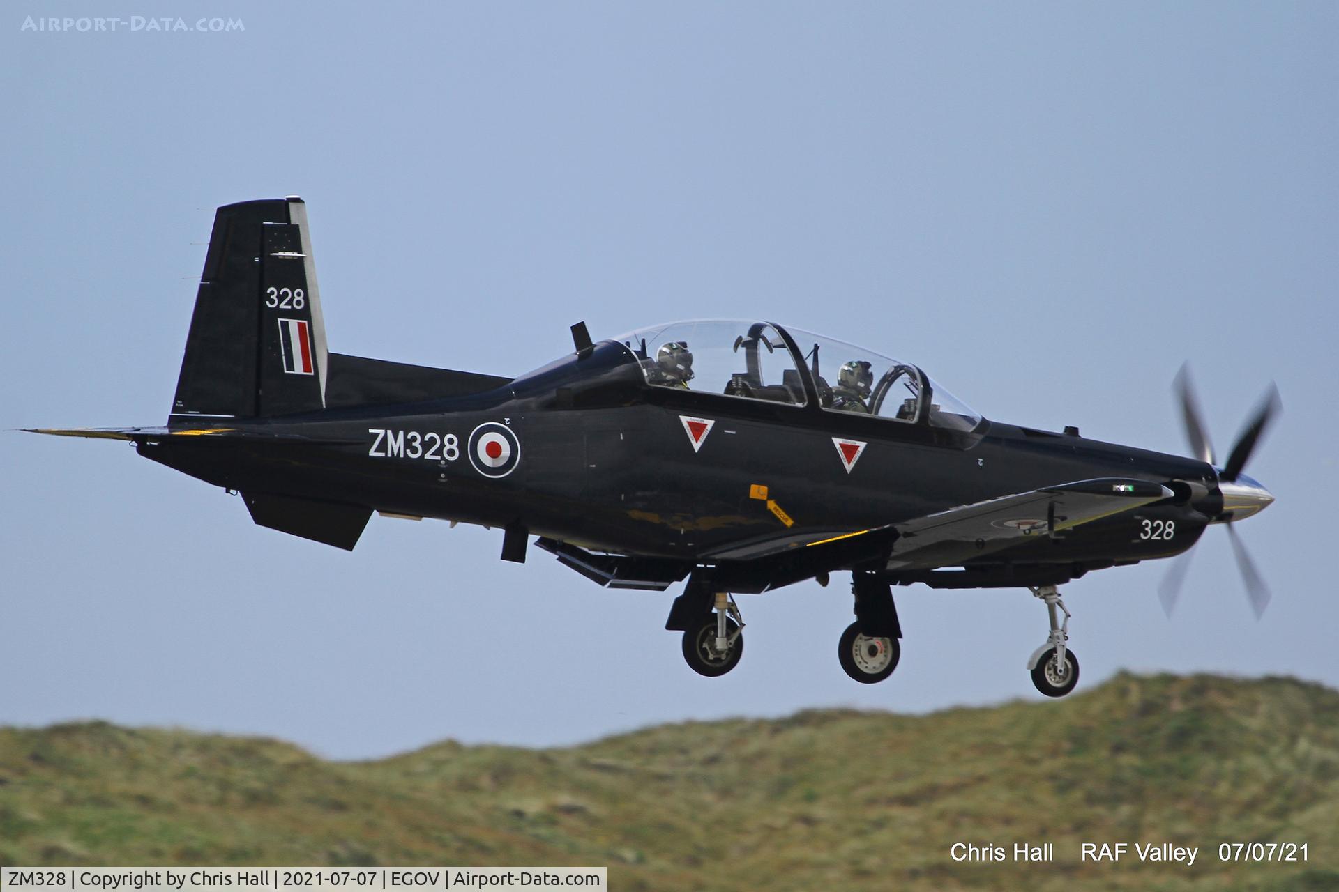 ZM328, 2018 Beechcraft T-6C Texan T.1 C/N PM-126, RAF Valley